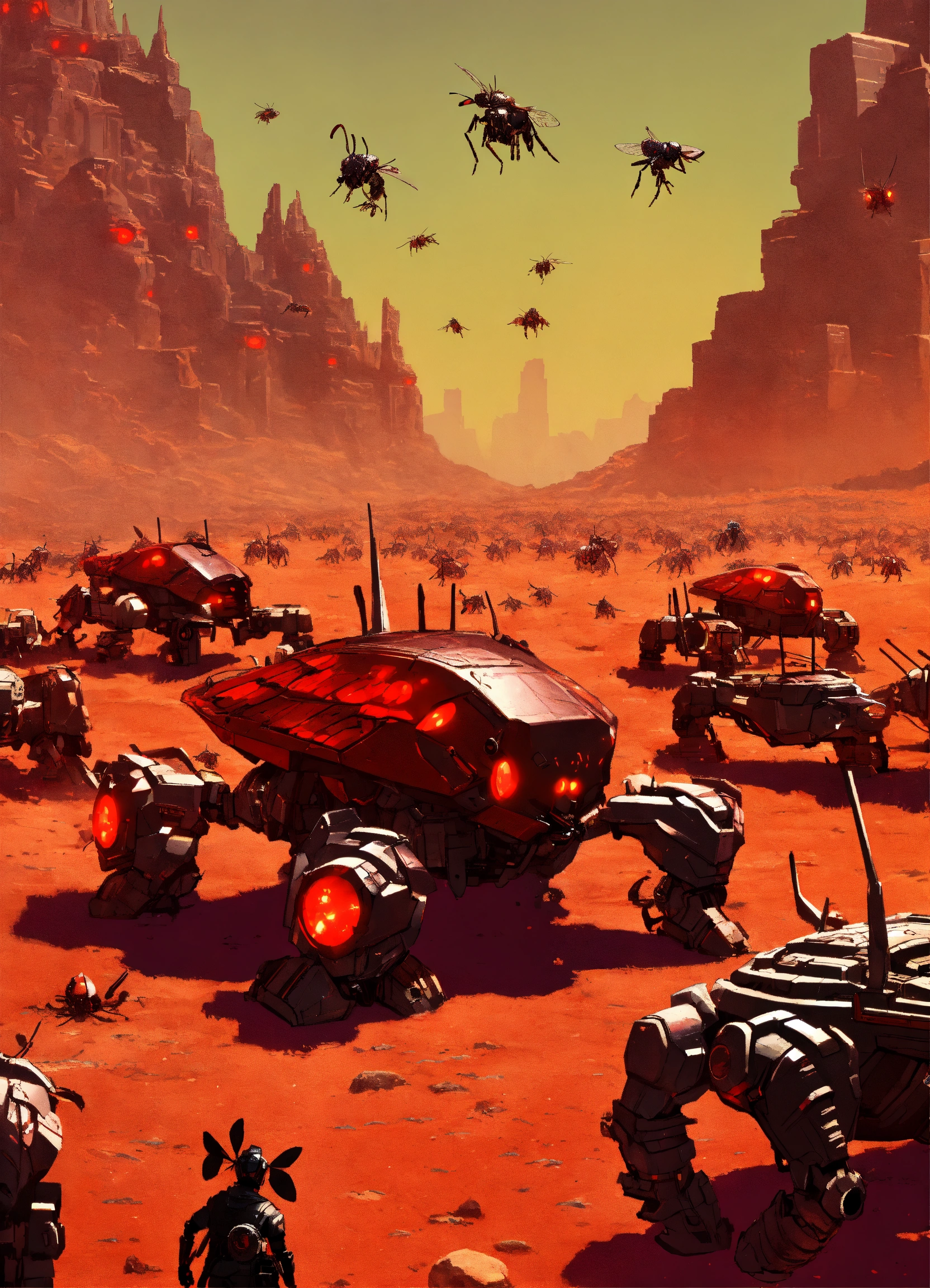 Lexica - Hundreds of mean looking hive minded insect war machines ...