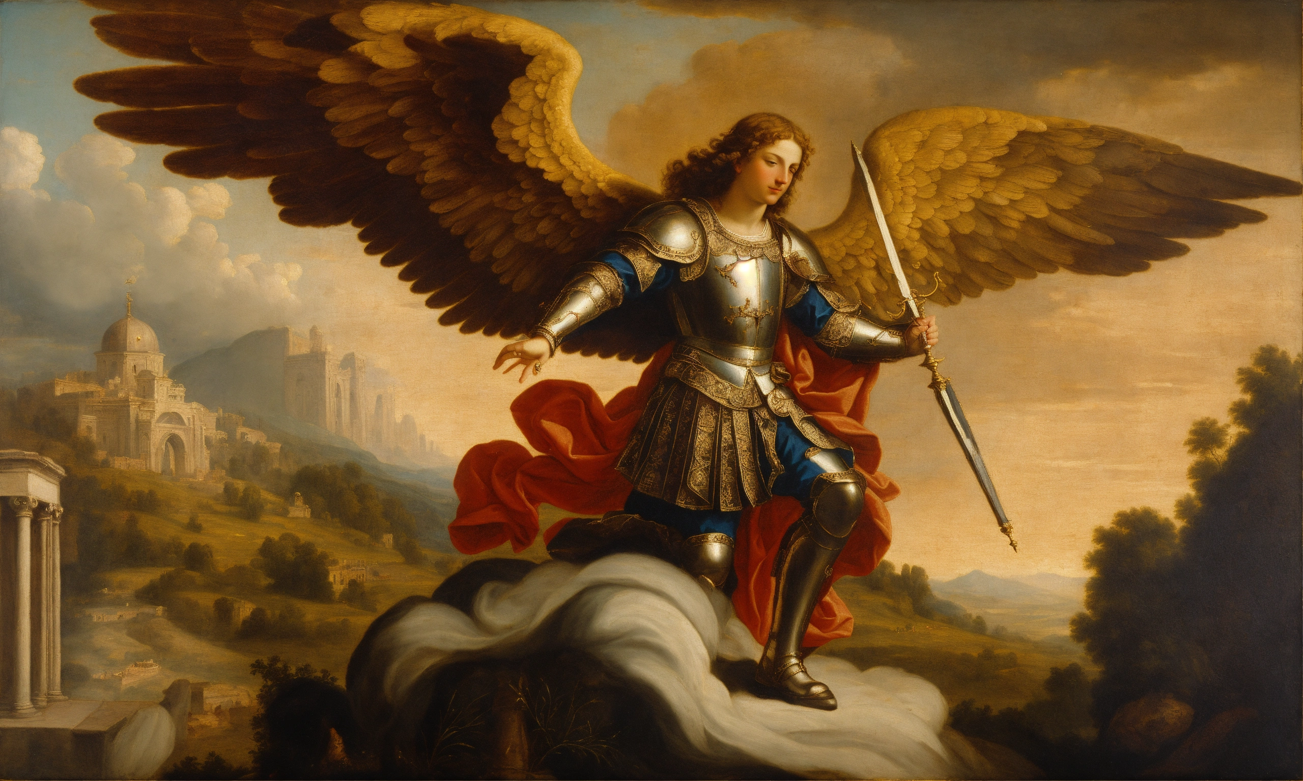 Lexica - Renaissance oil painting of the arch angel saint michael