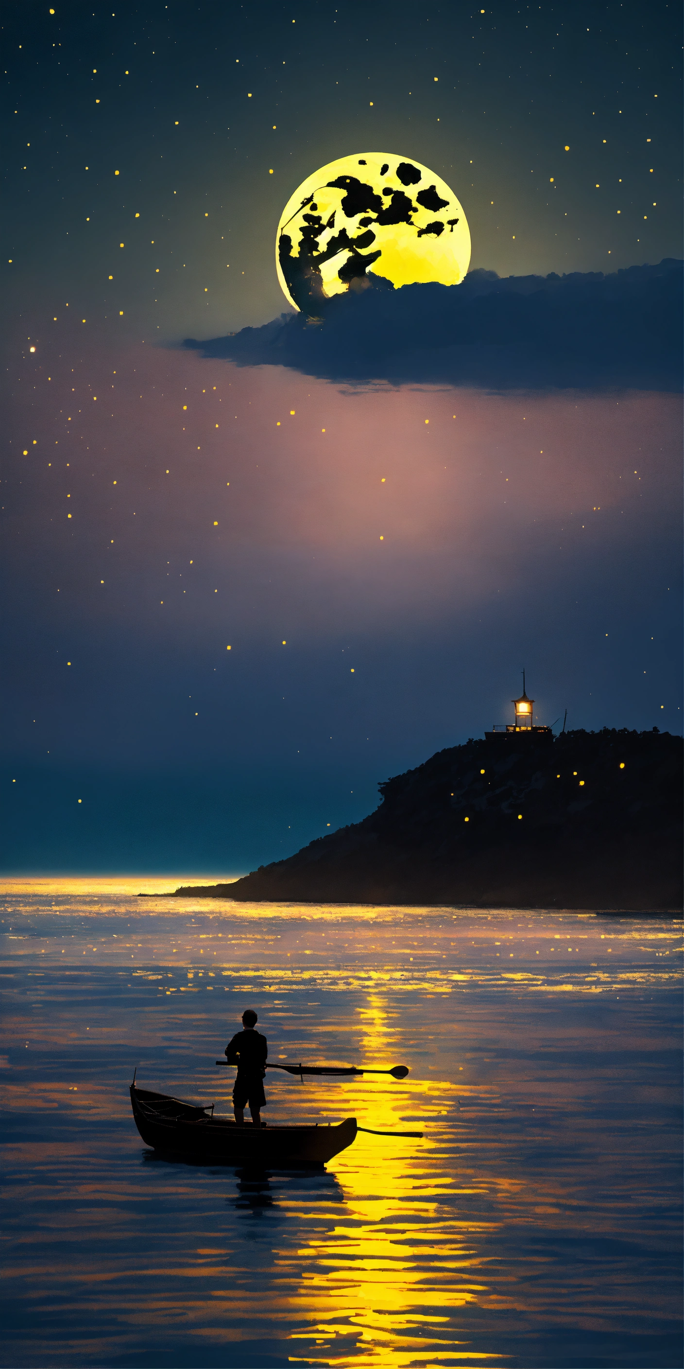 Lexica - An evening in the midst of the boundless, vast, and calm sea ...