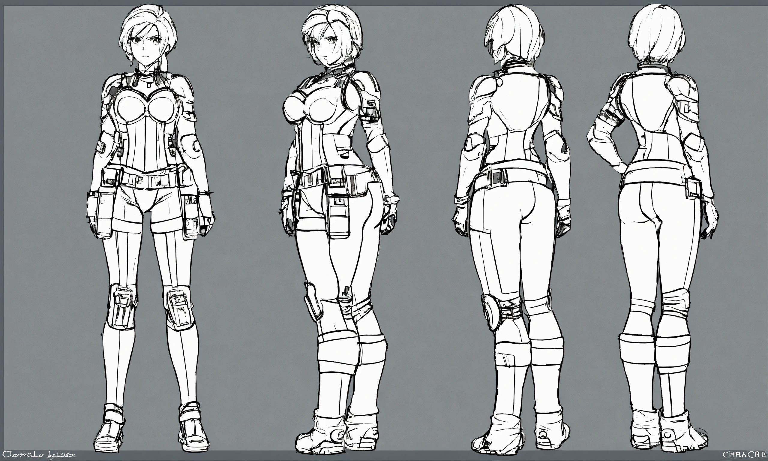 Lexica - Character sheet, full body, reference sheet, character model ...