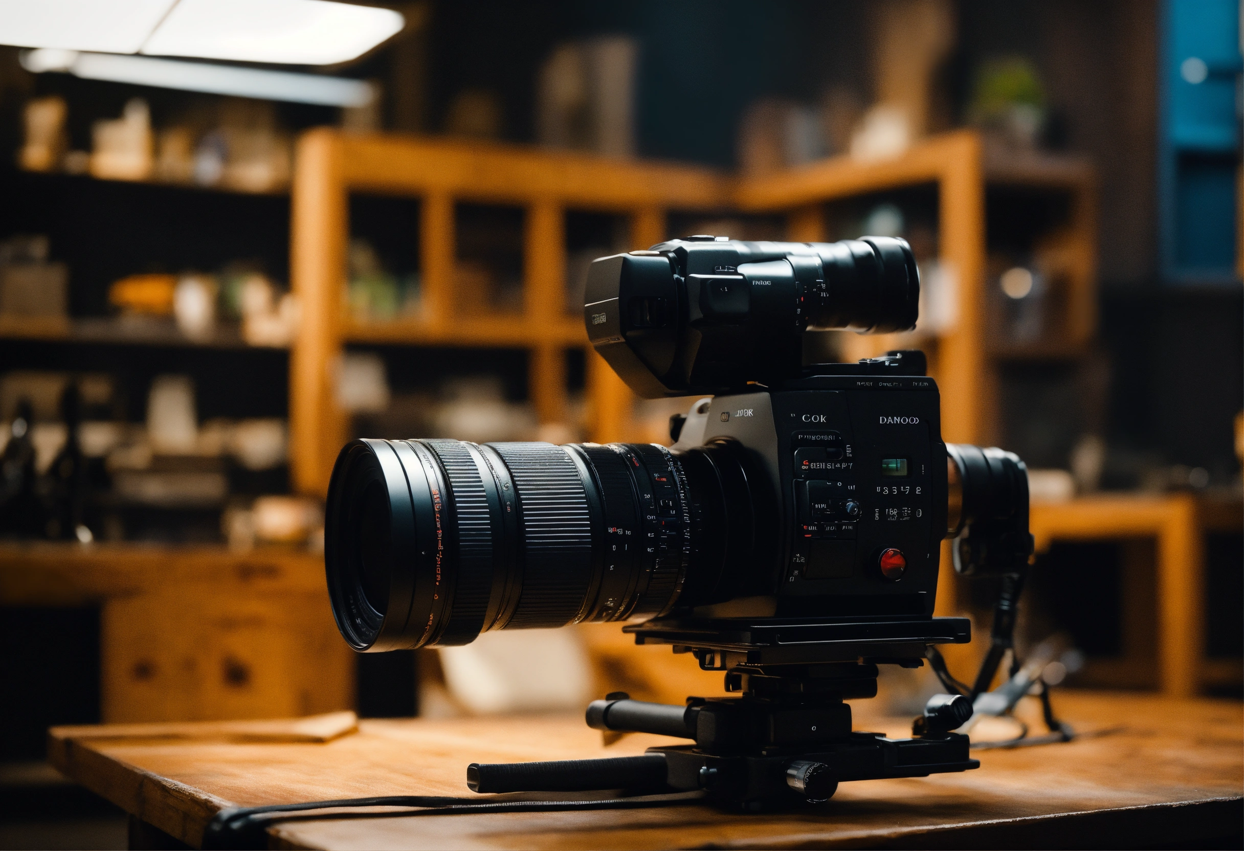 Lexica - A photo of a photographer's studio with a camera, foreground ...