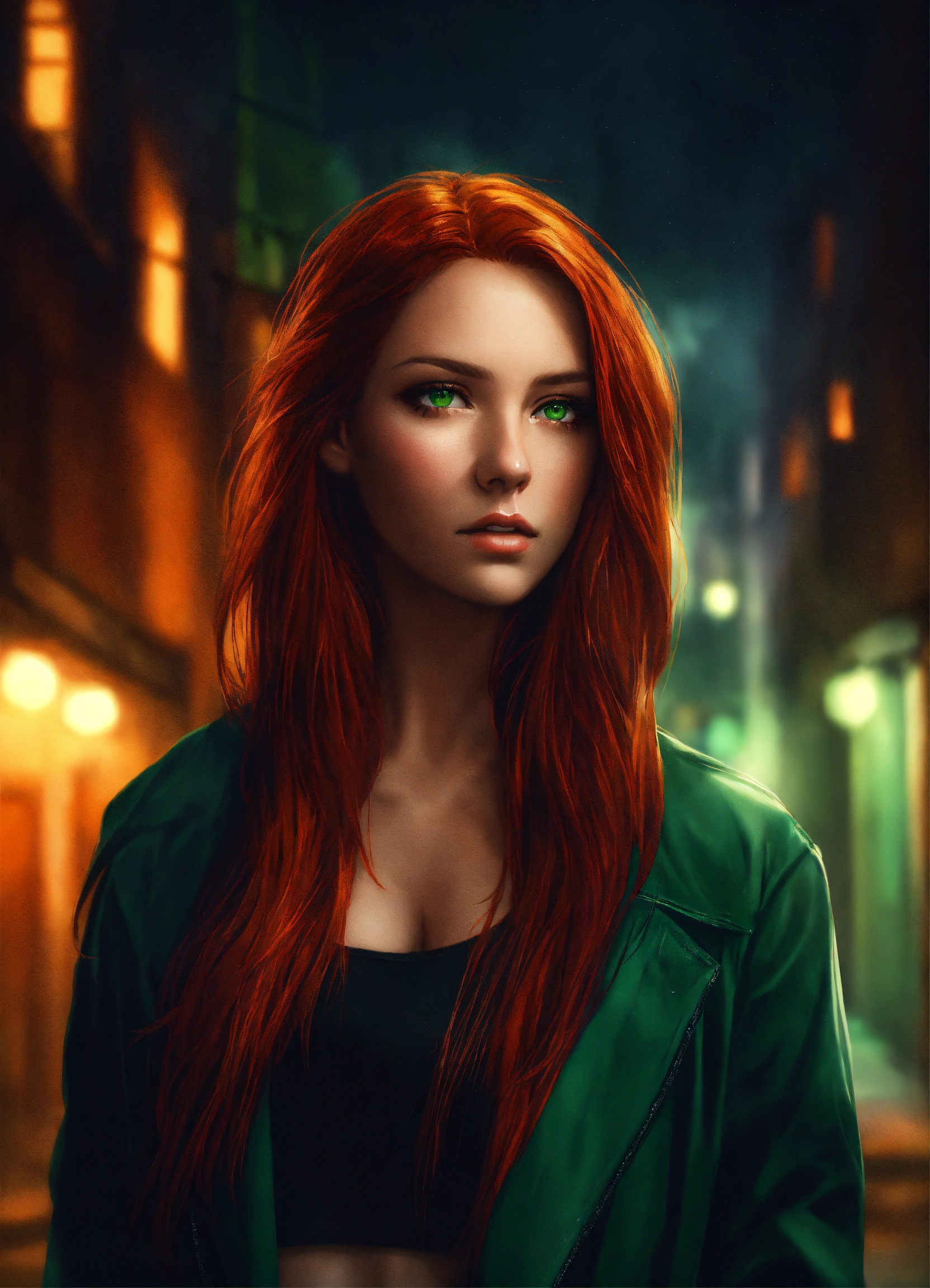 Lexica Portrait Of A Beautiful Red Haired Woman Concept Art 