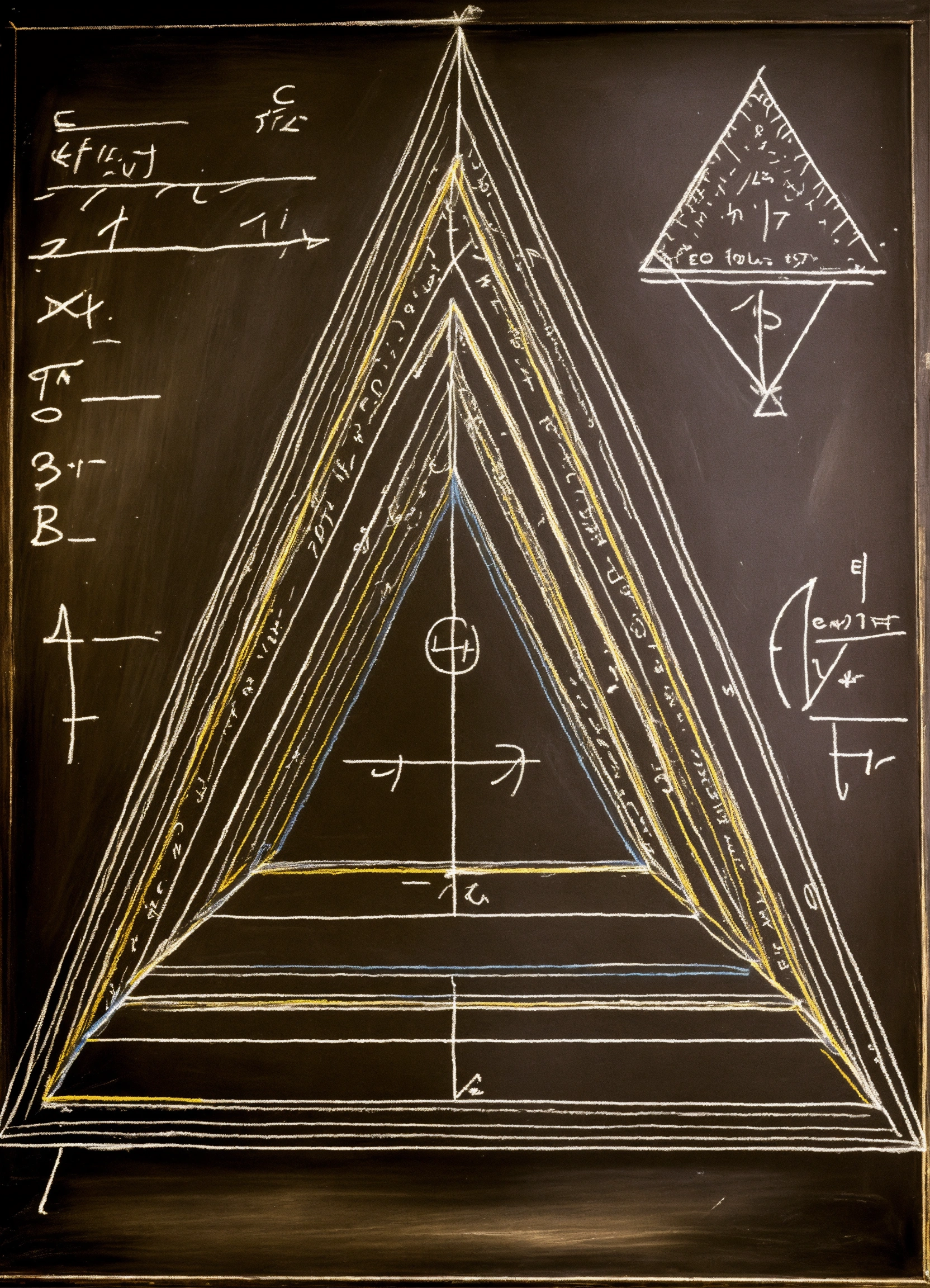 Lexica - Equilateral triangle drawn on a chalkboard, which sides are ...