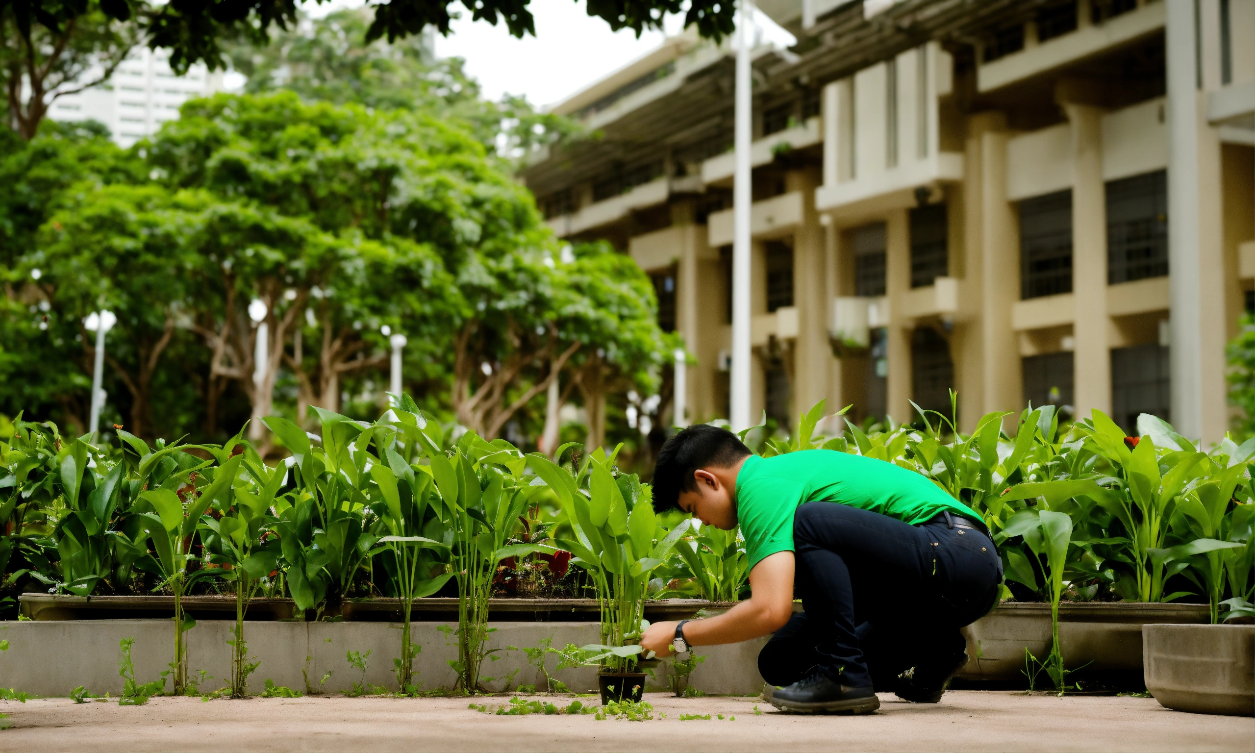 lexica-a-21-year-old-man-in-a-green-shirt-black-jeans-against-the