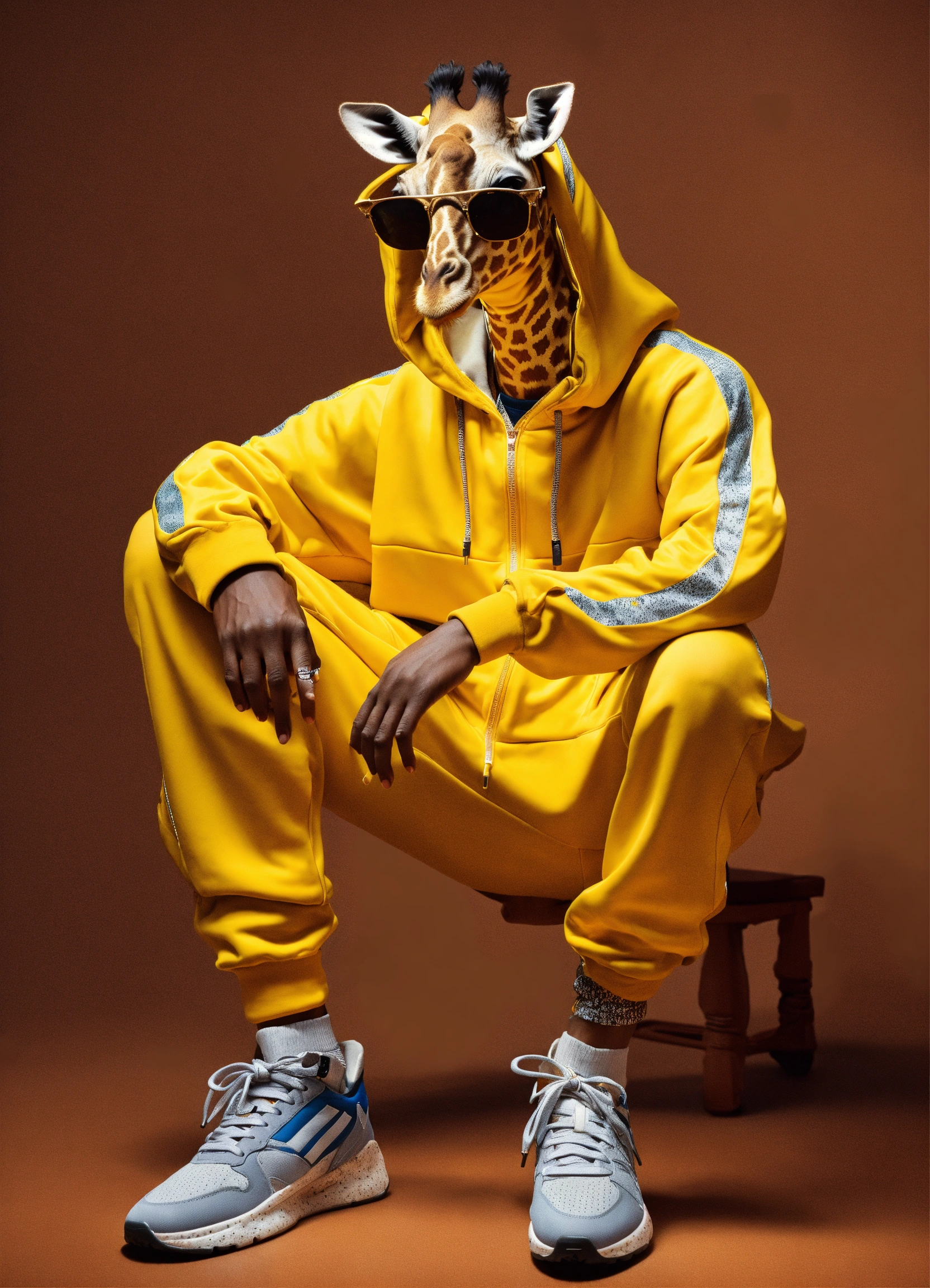 Lexica - An extremely ultra-realistic photo-realistic giraffe rapper ...