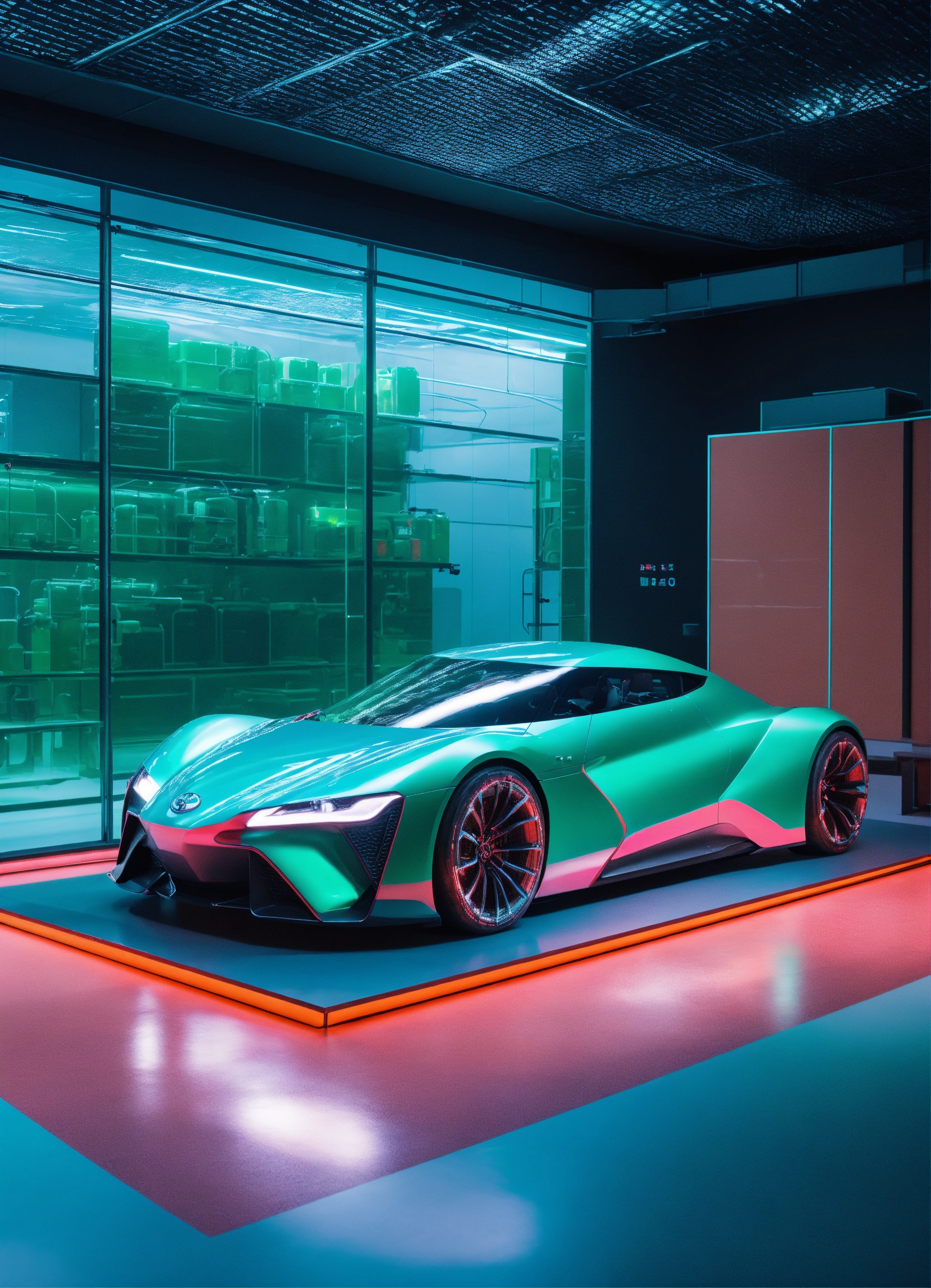 Lexica - Compelling designs of a car in a Toyota laboratory of car ...