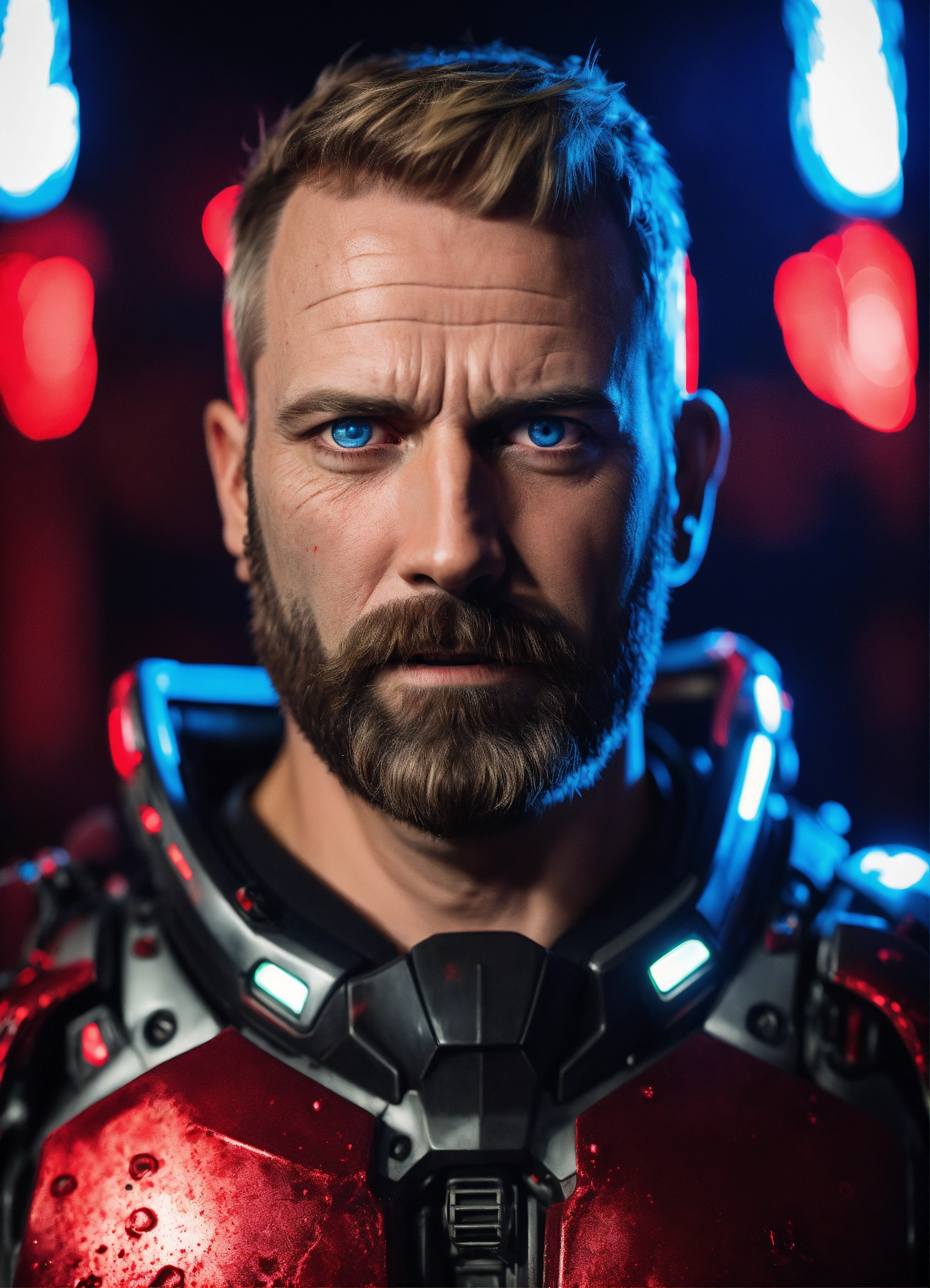 Lexica - A realistic photo of scary 45 years old scary beardless man ...
