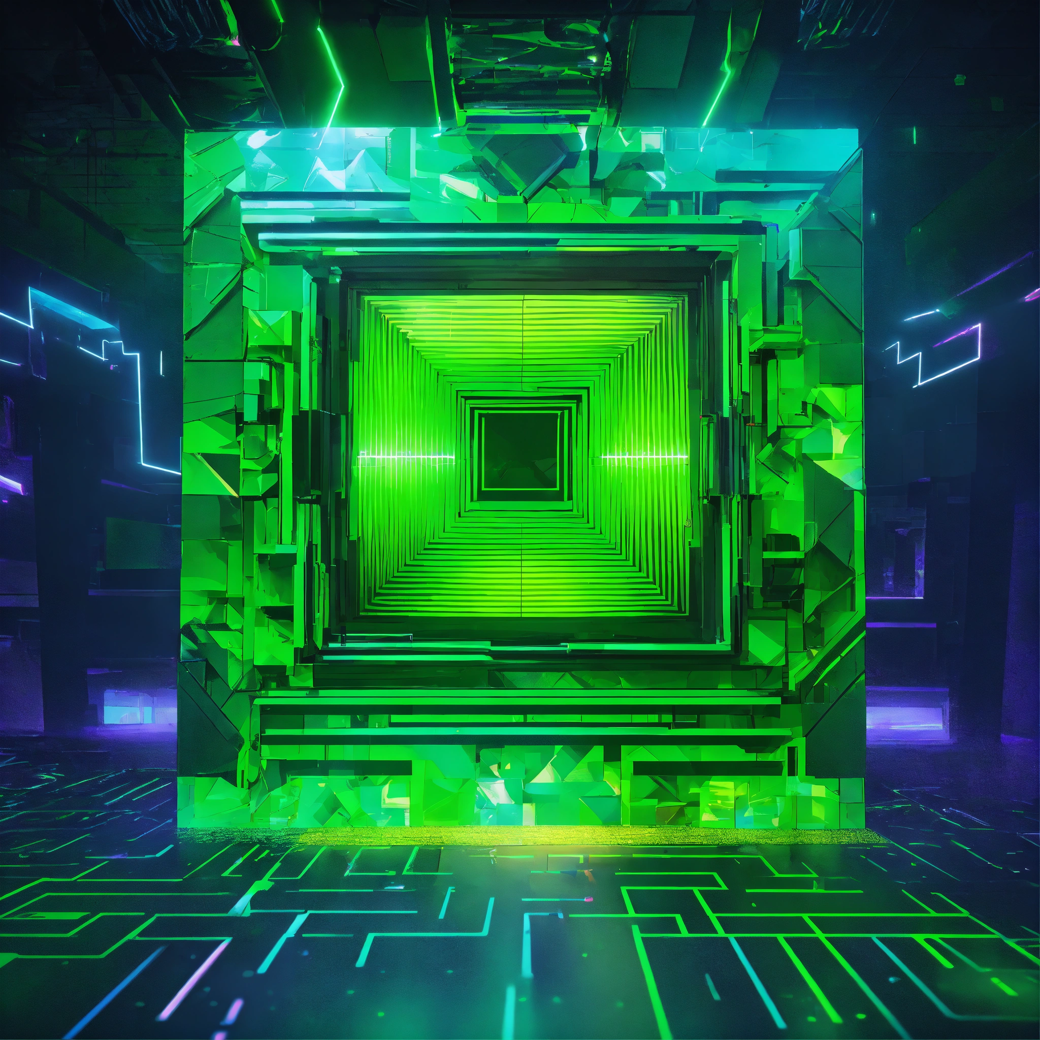 Lexica Album artwork, 3d, full hd , 4d, poster design, techno music