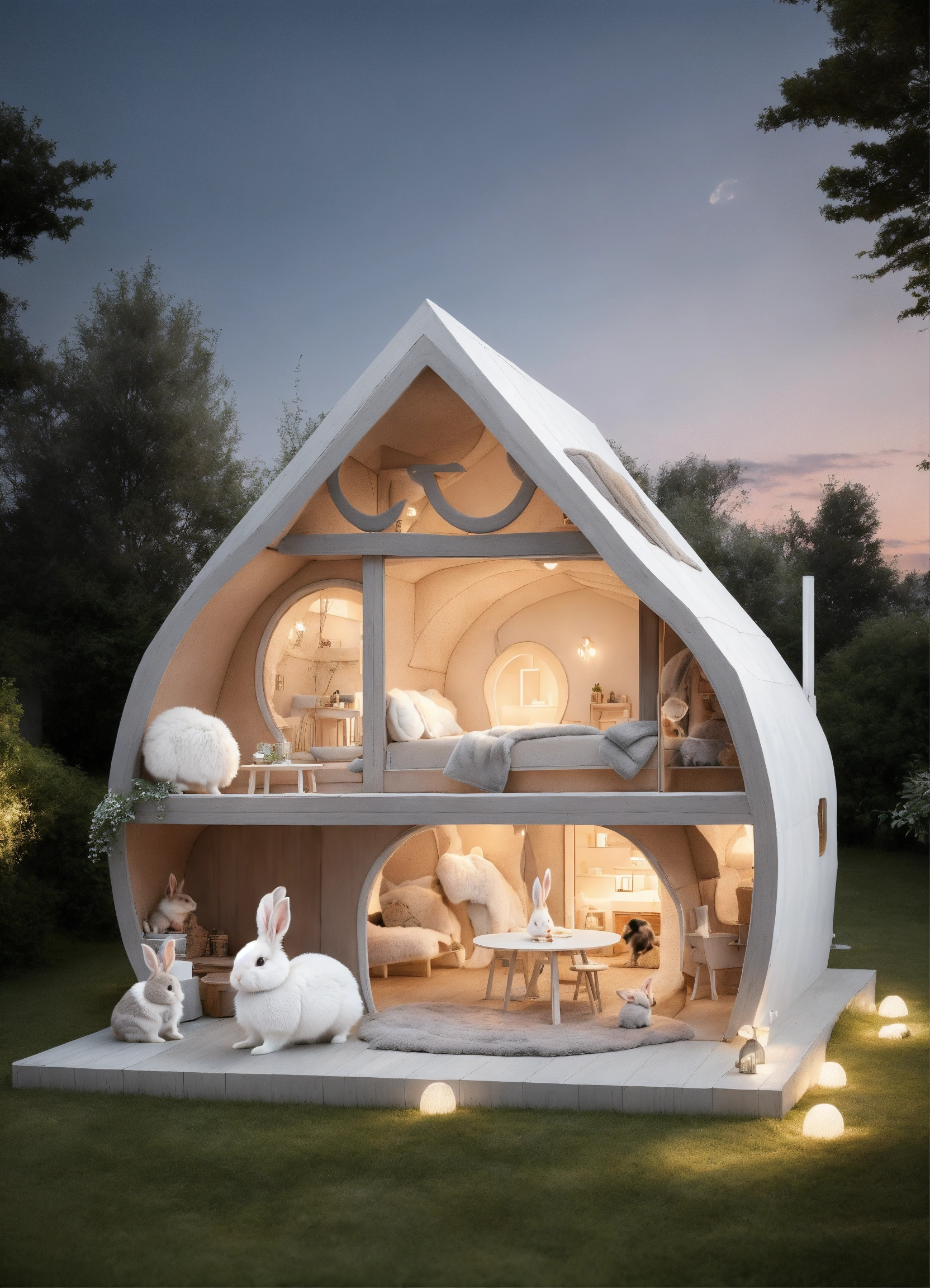 Lexica - Description of the House Inspired by a Rabbit The rabbit ...