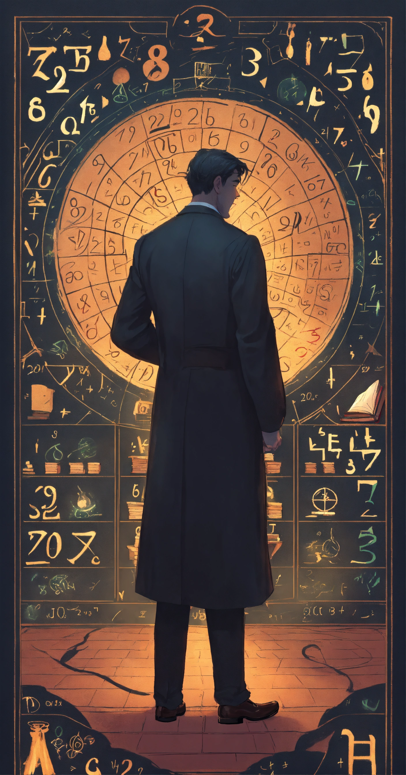 Lexica - Full of numbers, mathematic symbols, groomy, dark, male ...