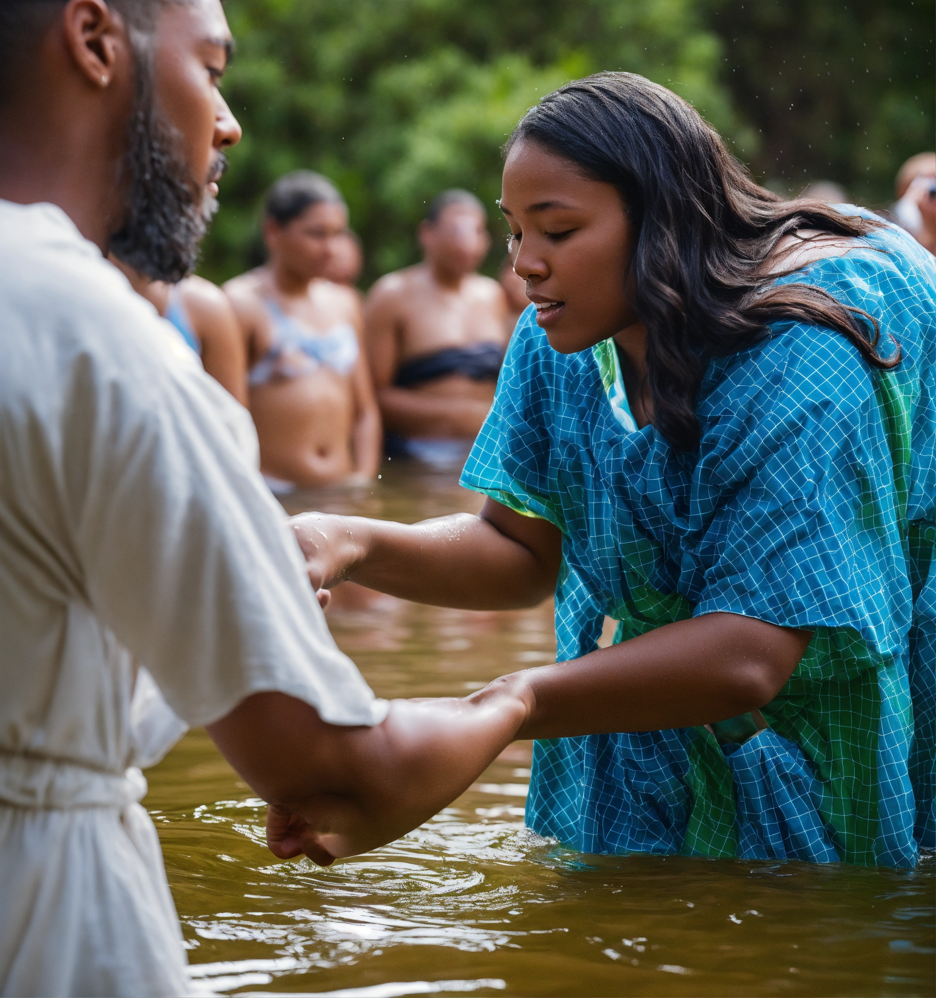Lexica - People being baptized
