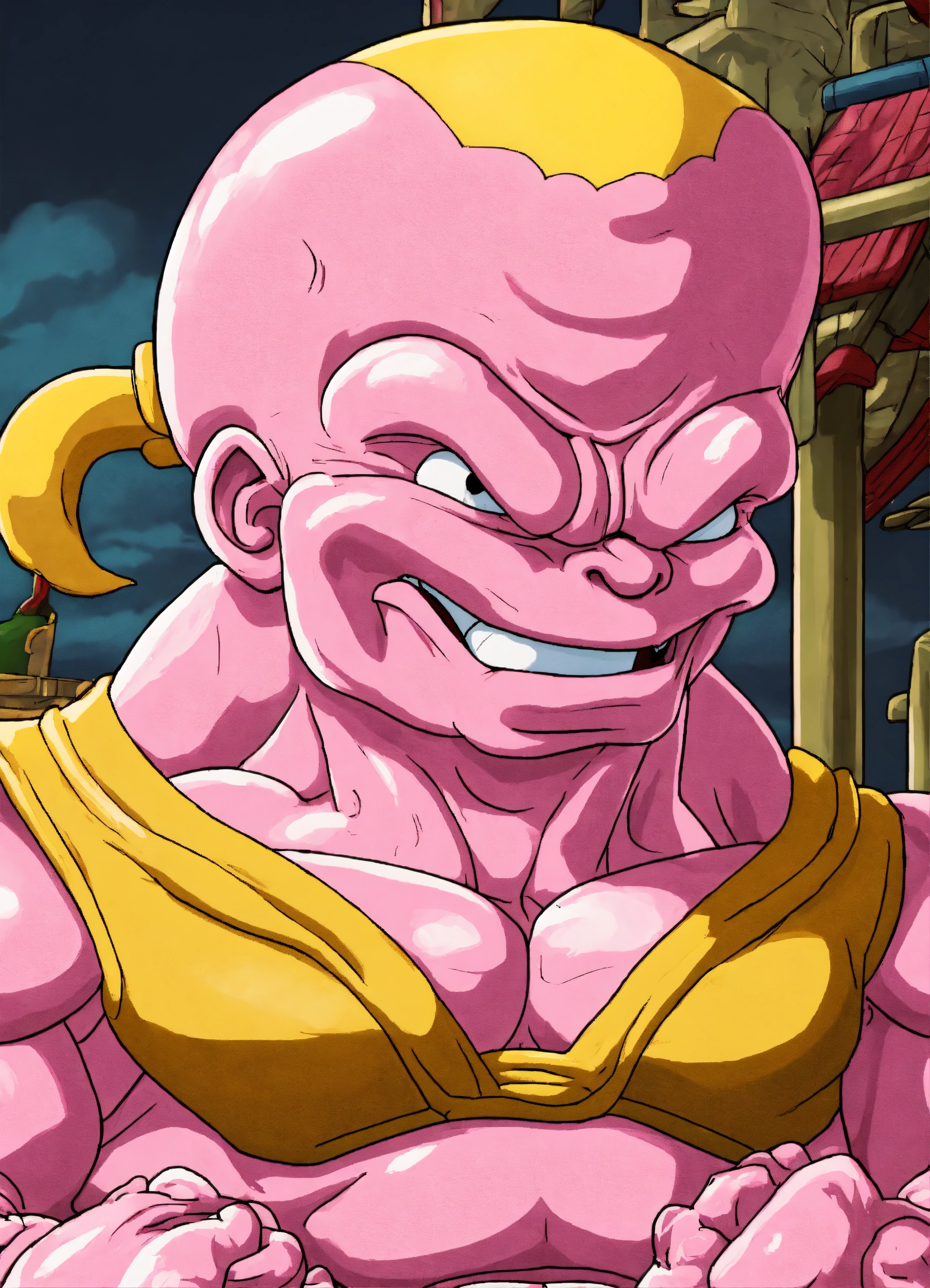 Lexica - Majin Buu from Dragon Ball Z as style of The Simpsons