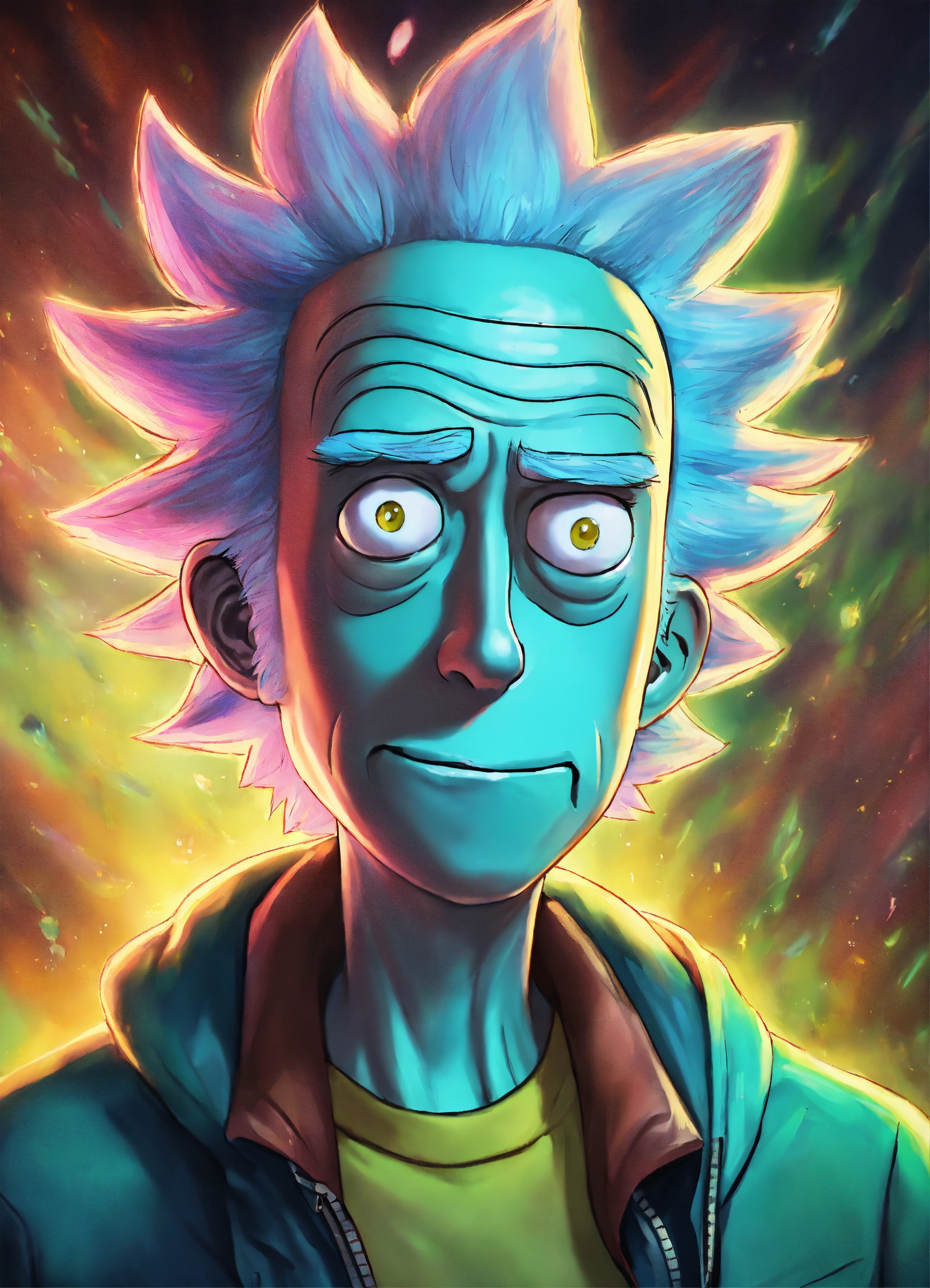 Lexica - Rick from the Rick and Morty series in the style of a ...