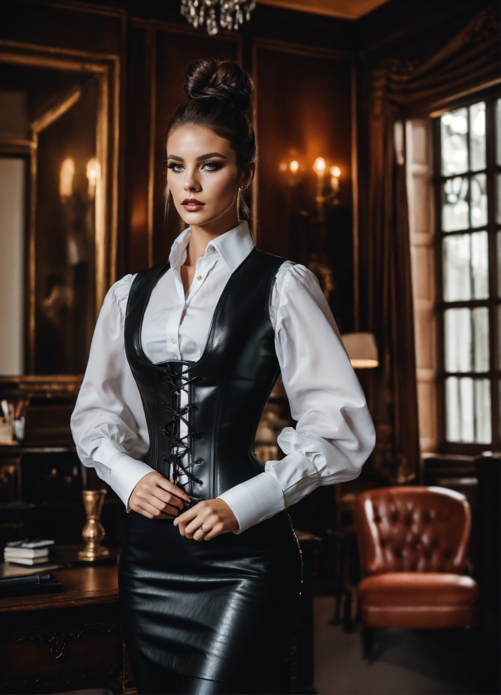 lexica-two-stunning-french-seductress-women-fashion-model-brunette