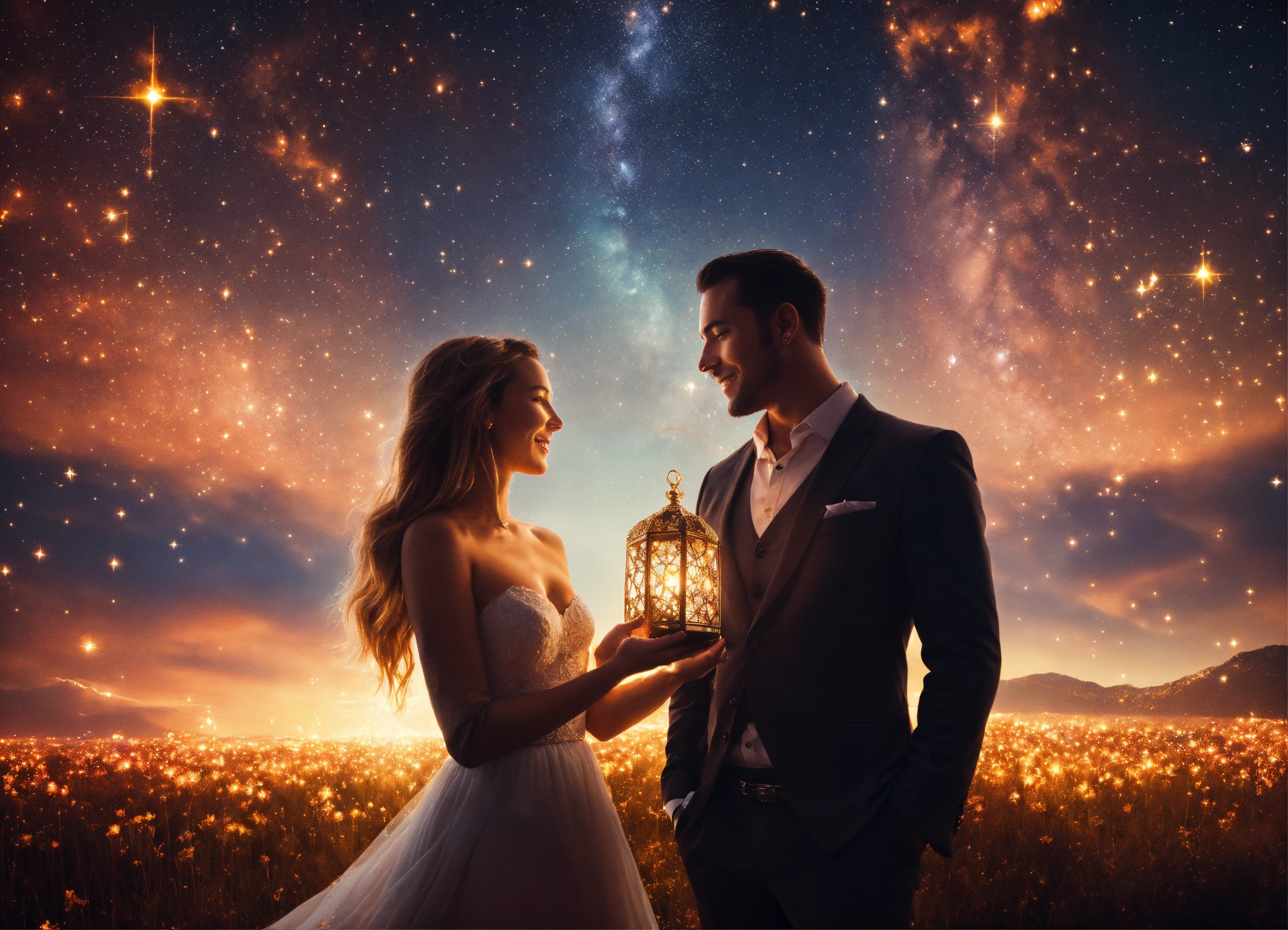 Lexica - Create an image of a man and a woman visualizing the concept ...