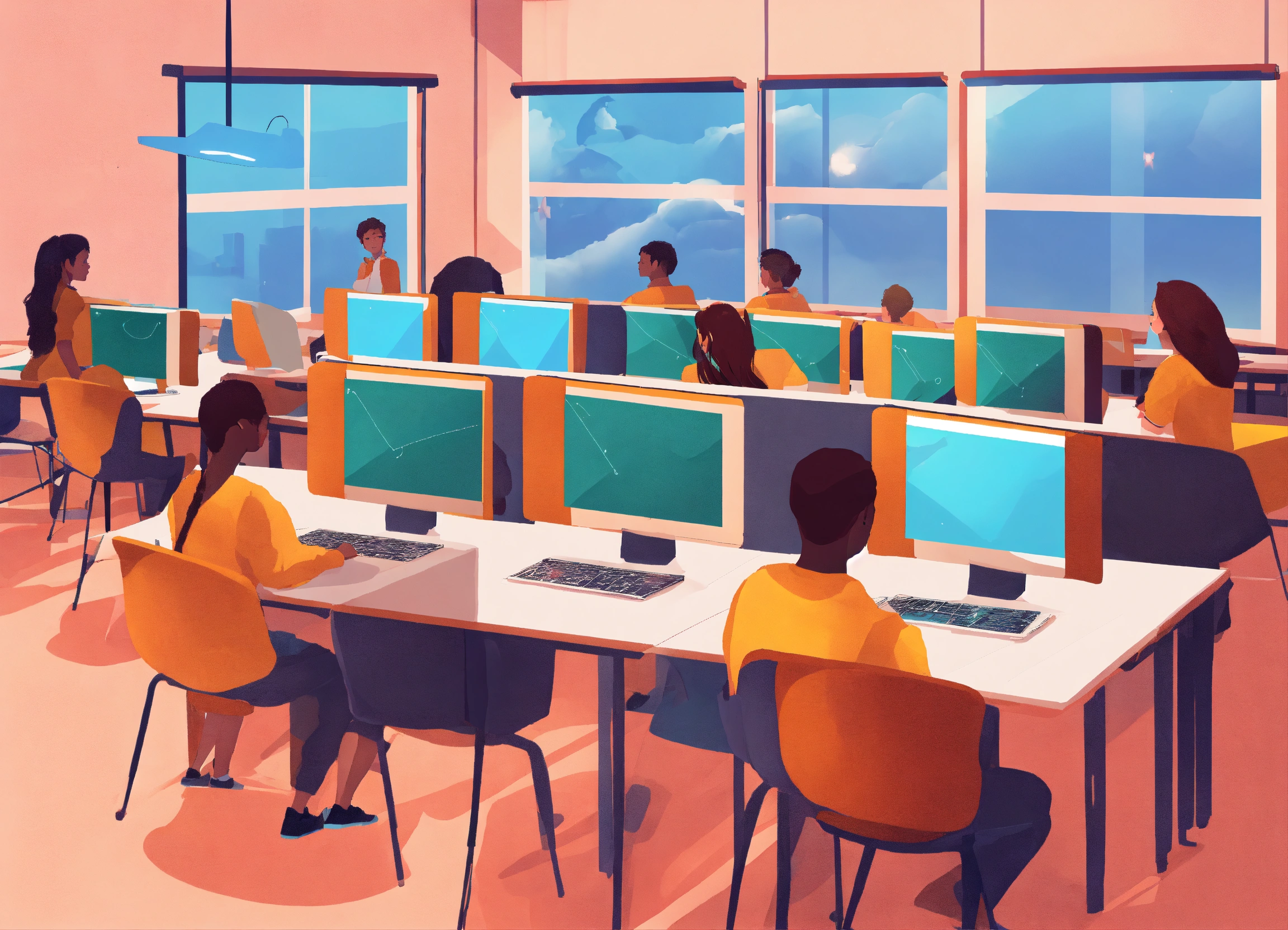 Lexica - Please design a virtual classroom with students and one ...