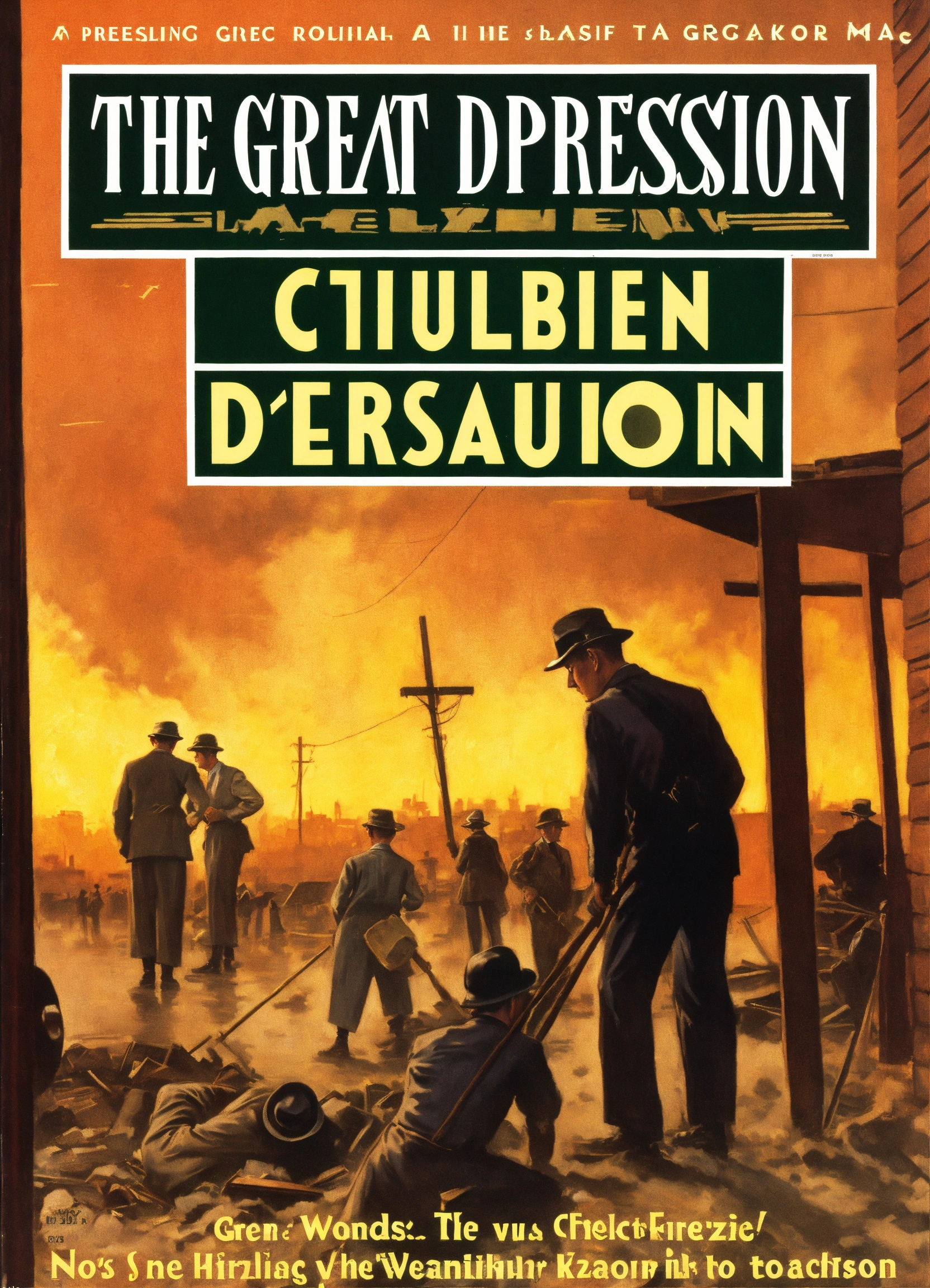 Lexica - The Great Depression magazine cover art