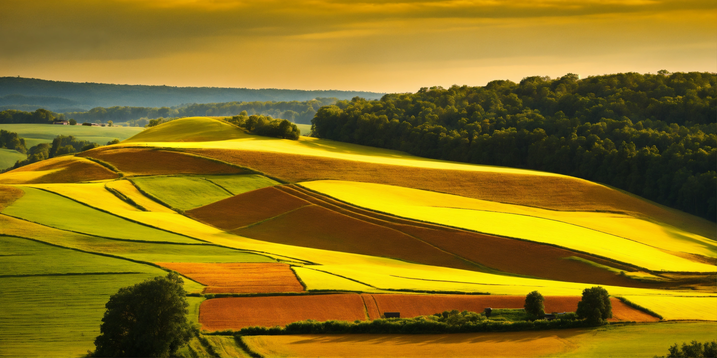 Lexica - Landscape sculpture layered, RURAL, golden ratio