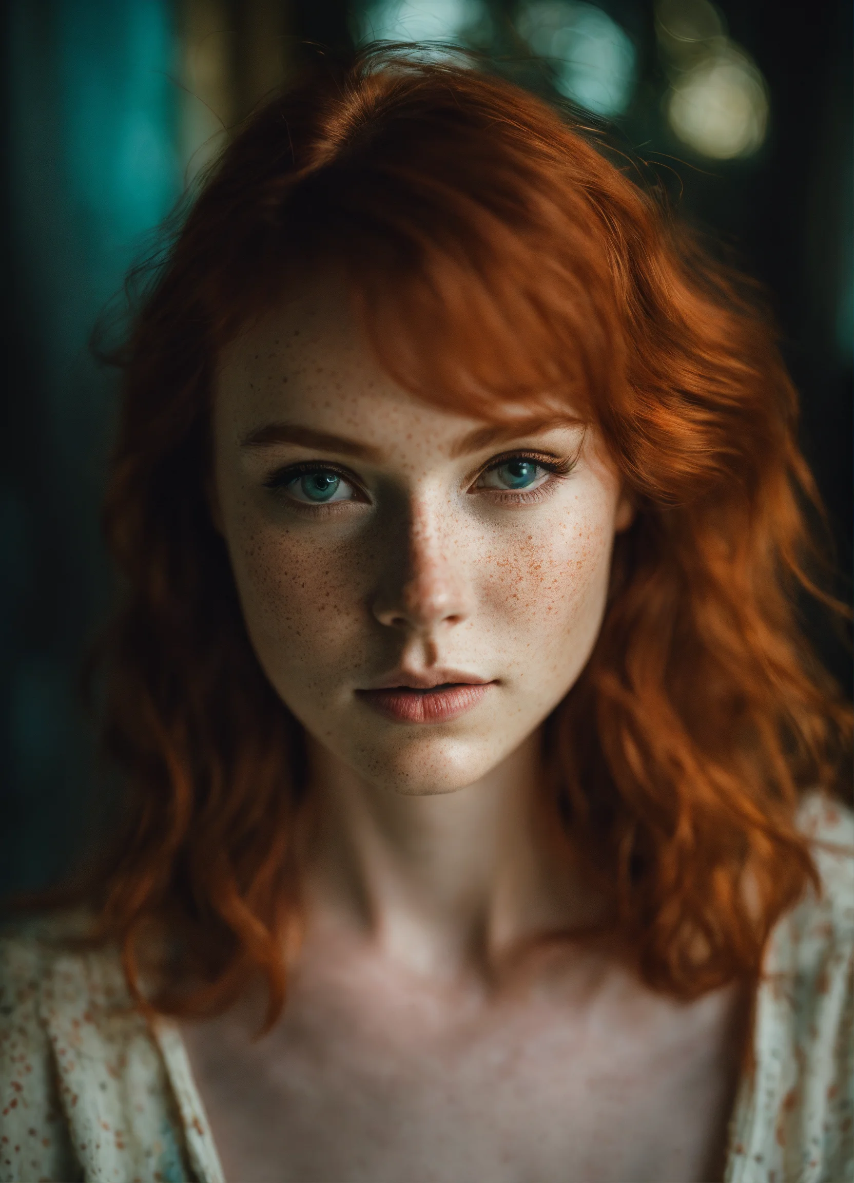 Lexica - Redhead Portrait, shot on Leica, shadowplay, gorgeous lighting ...