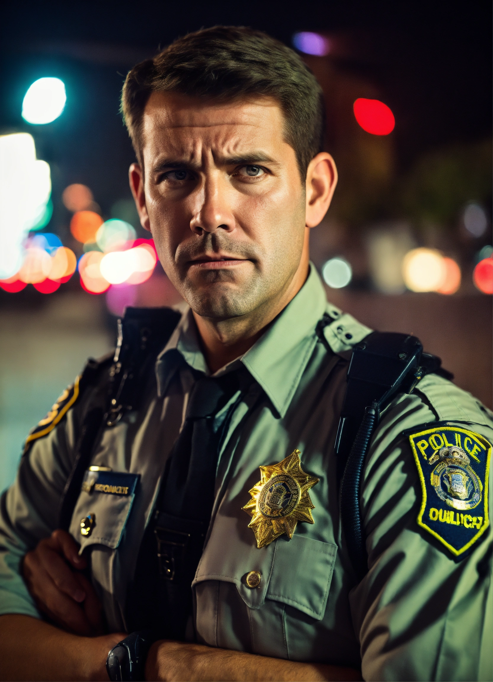 Lexica - Scared random looking unique expressive police officer ...