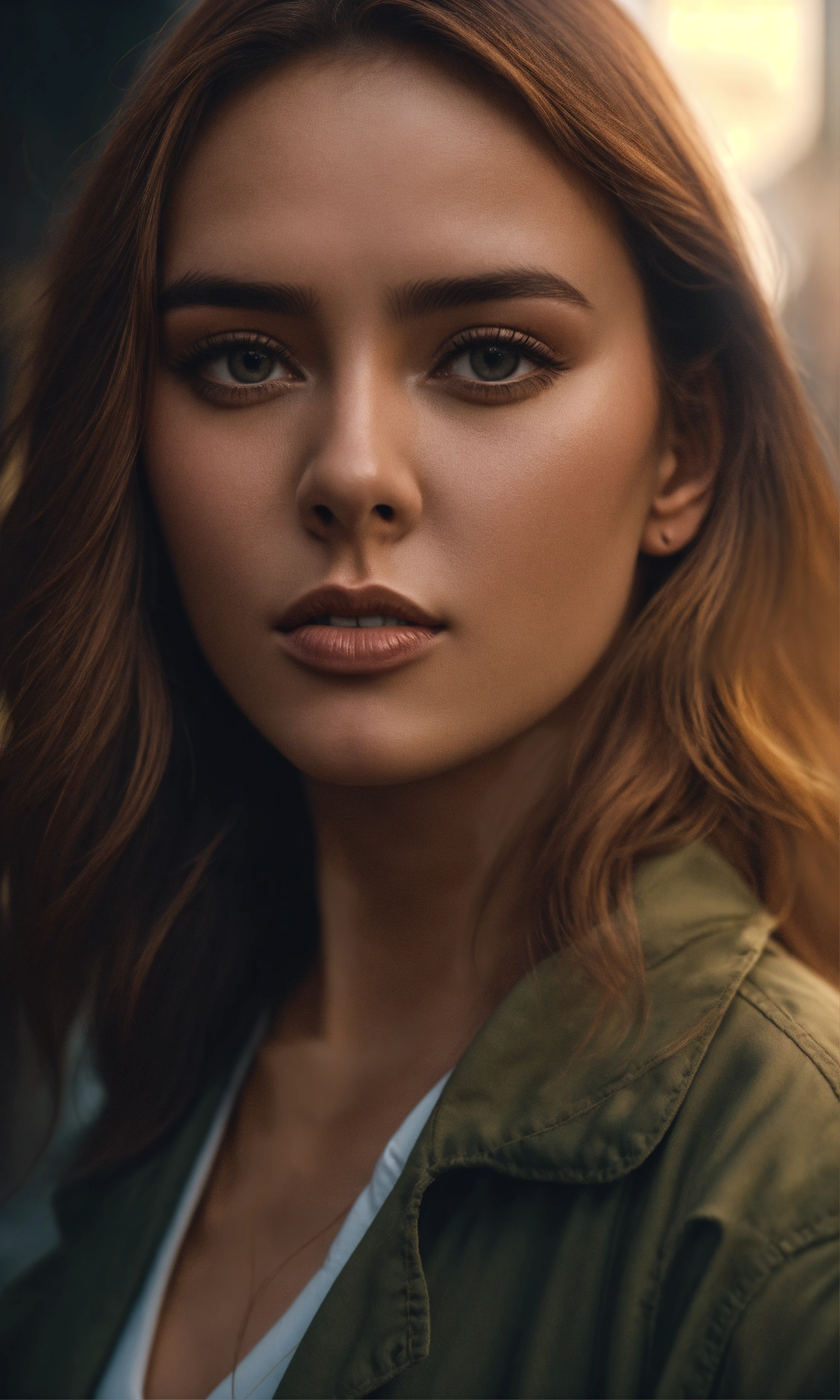 Lexica - Cinematic photo of insecure woman high resolution, realistic ...
