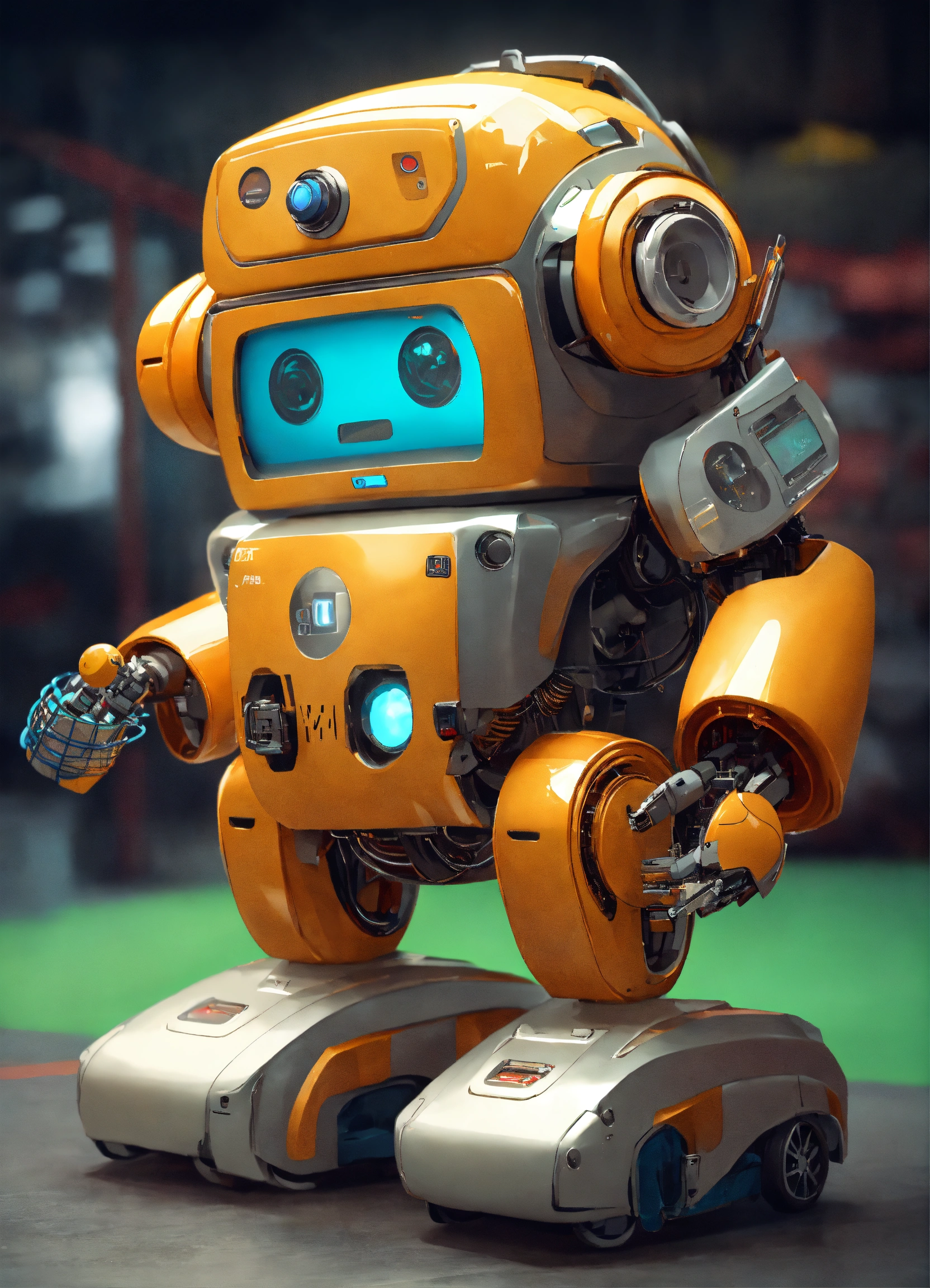 Lexica - The robot's facial expression should be one of determination ...