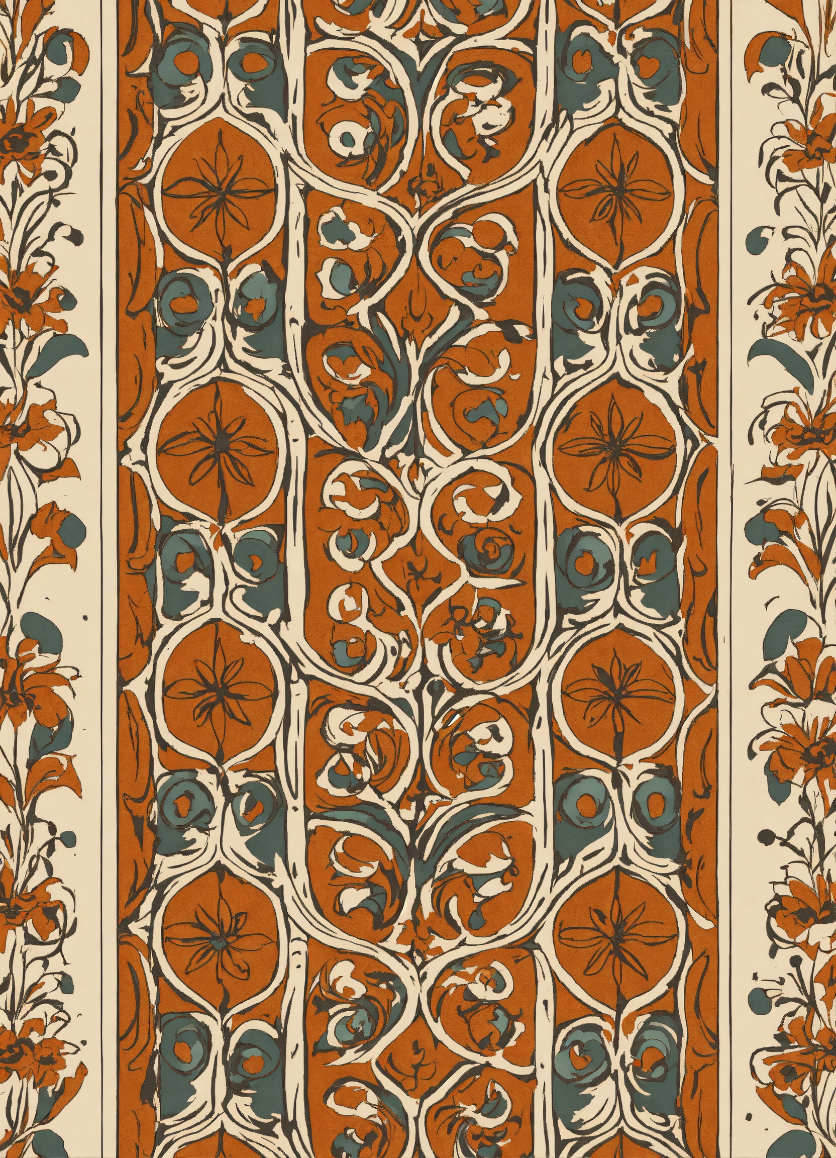 Lexica - Organic shapes pattern of medieval ornamentation drawing style ...