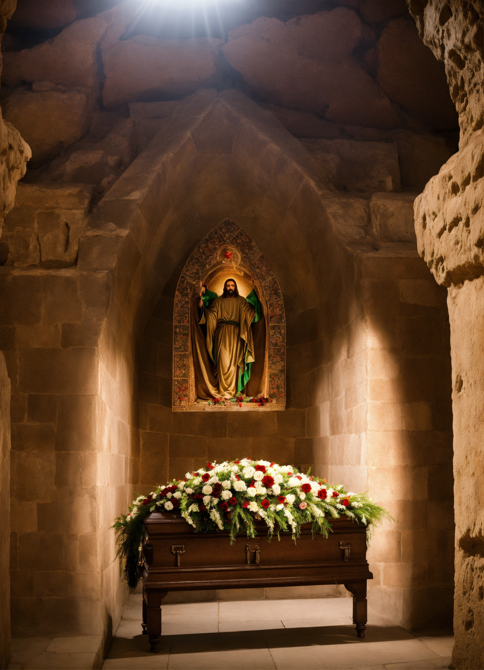 Lexica - Jesus christ body being laid to rest in a tomb
