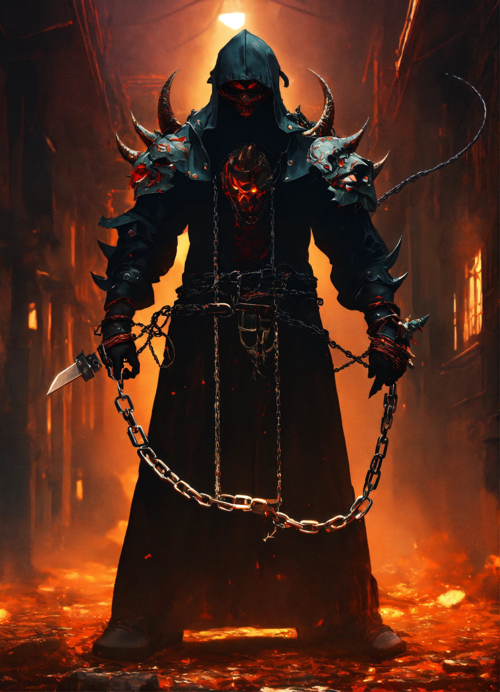 Lexica A chain demon that wears an executioner mask, has long chains