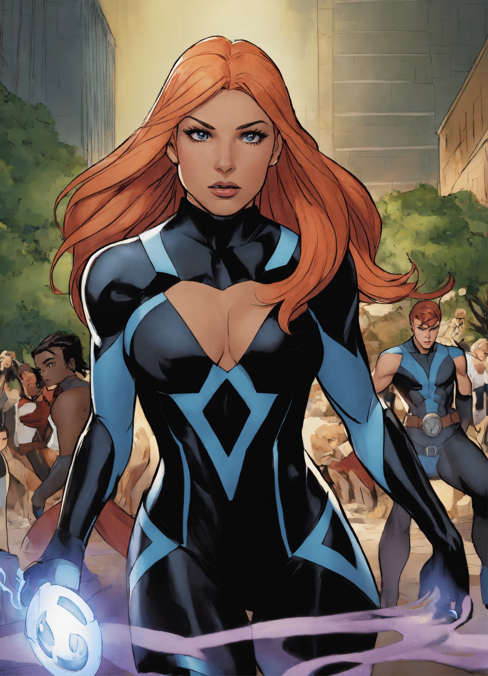 Lexica - Marvel Auran girl from inhumans tv show animated in action ...