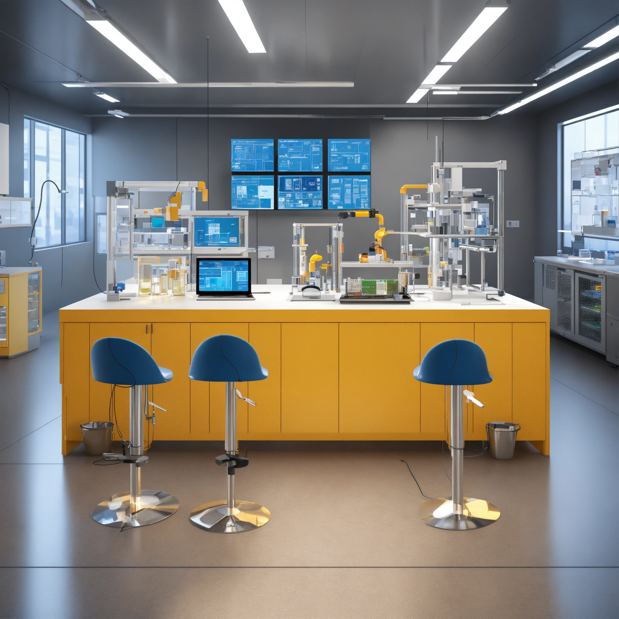 Lexica - Photorealistic visualization of an advanced laboratory setting ...