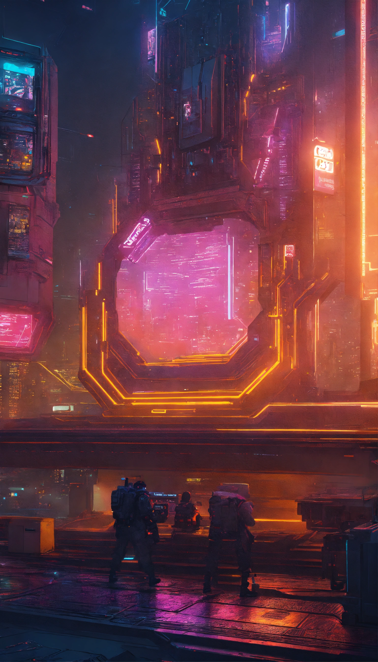 Lexica - Futuristic paper document, cyberpunk style, 4k, ultra-detailed