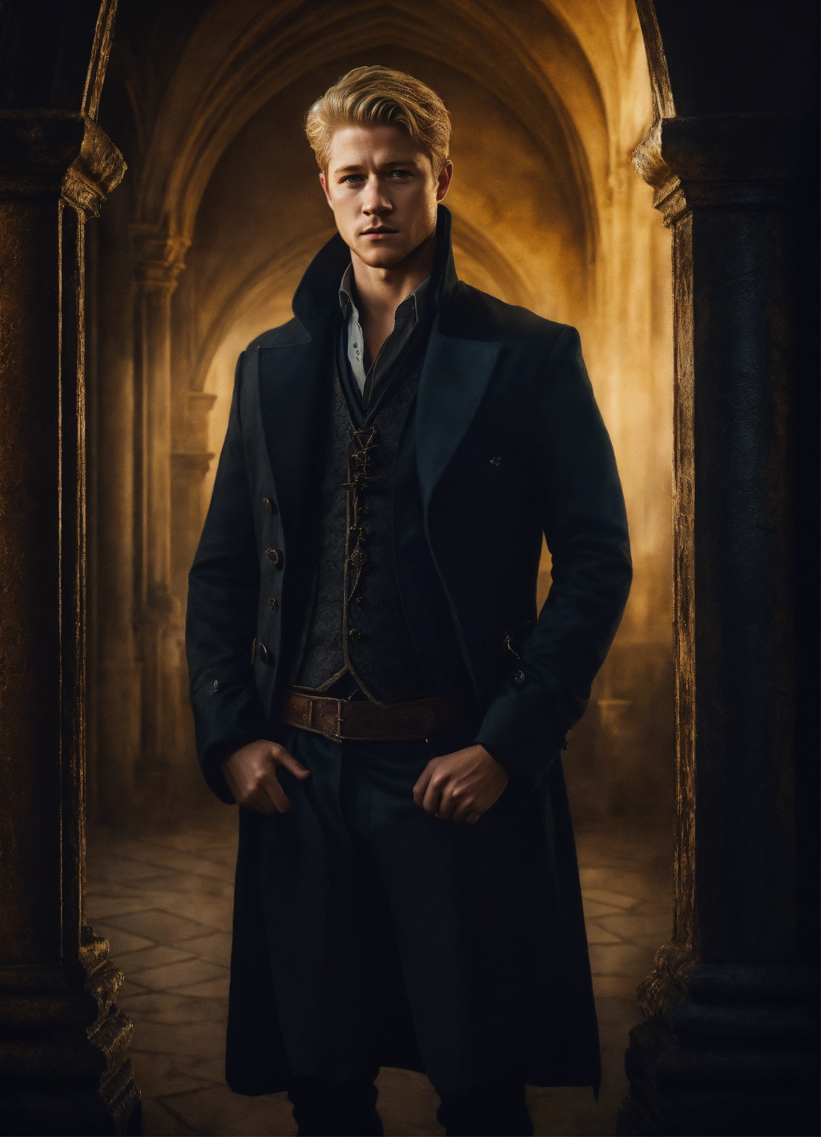 Lexica - Portrait of a handsome blond haired man similar to Ben ...