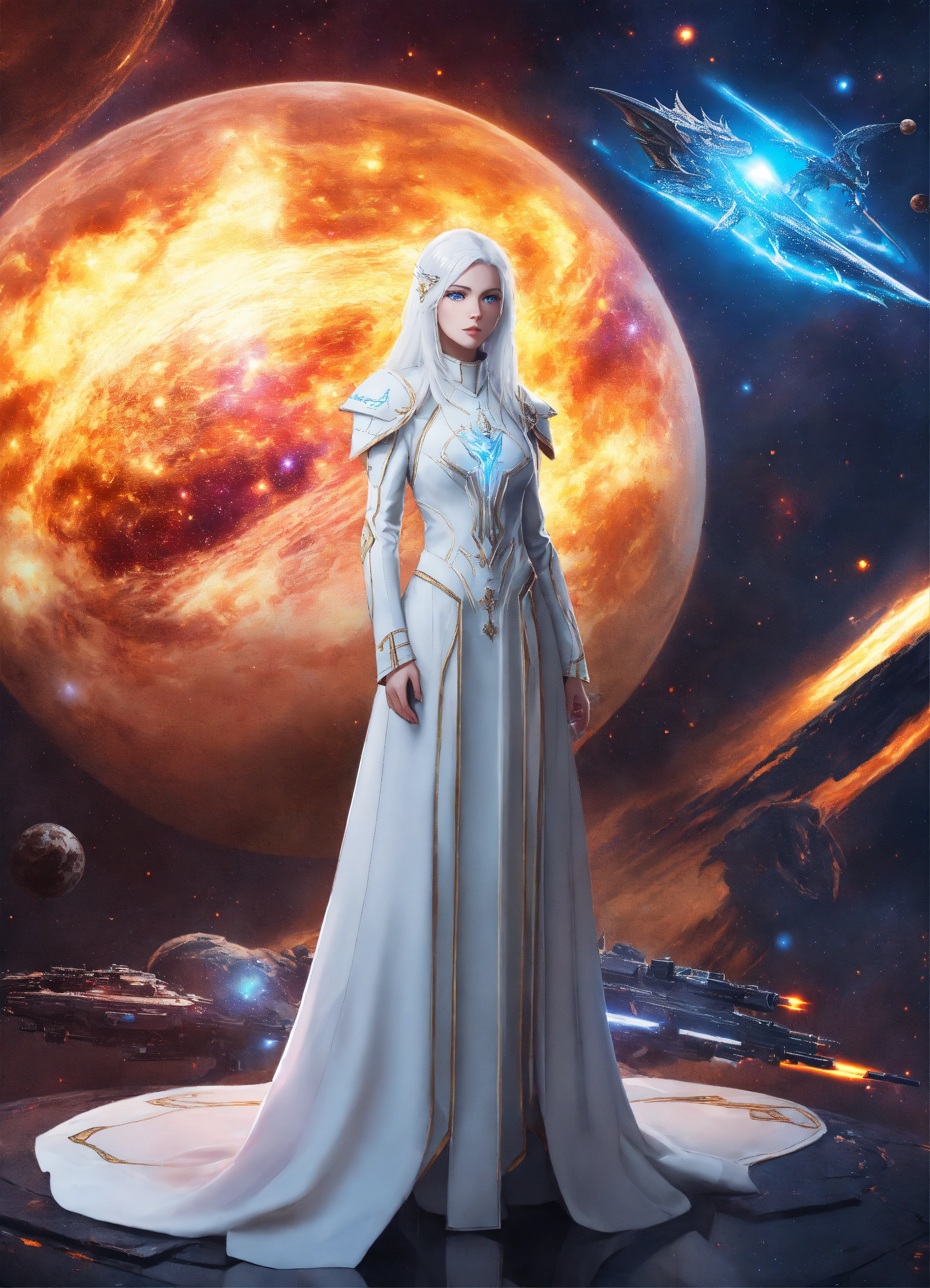 Lexica - Full body realistic photo of a cosmic entity, member of a ...