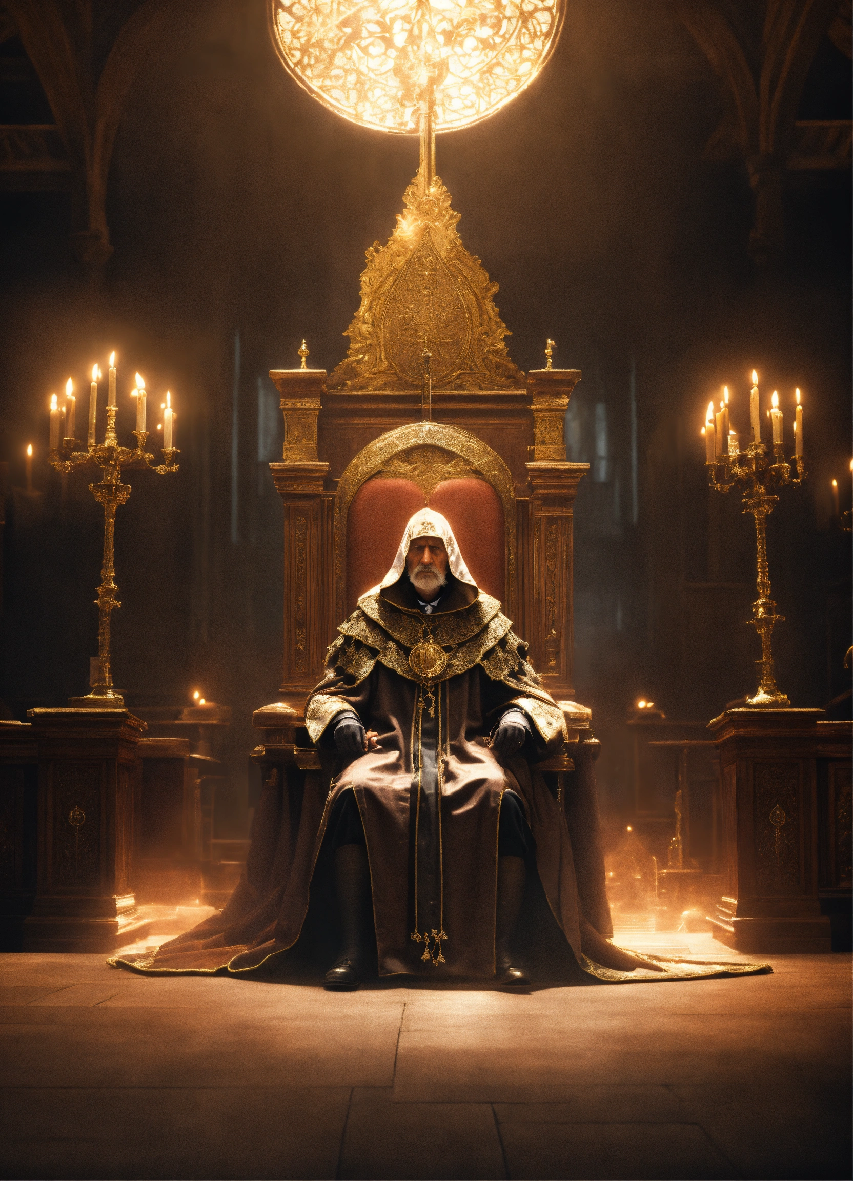 Lexica - A ghost judge in medieval robes. He is made of spiritual ...