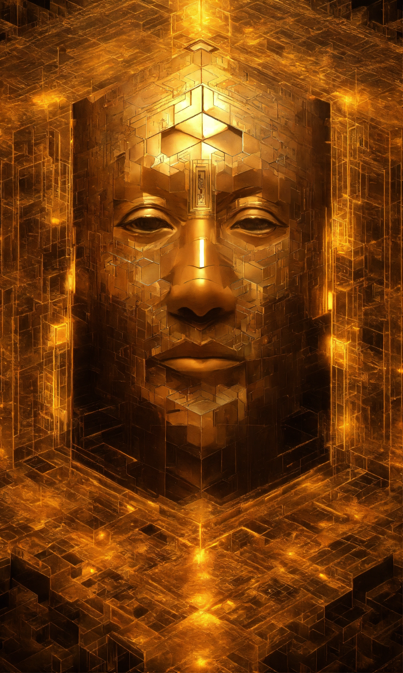 Lexica - Face Taoist christian monk tesseract hypercube fractal monk ...