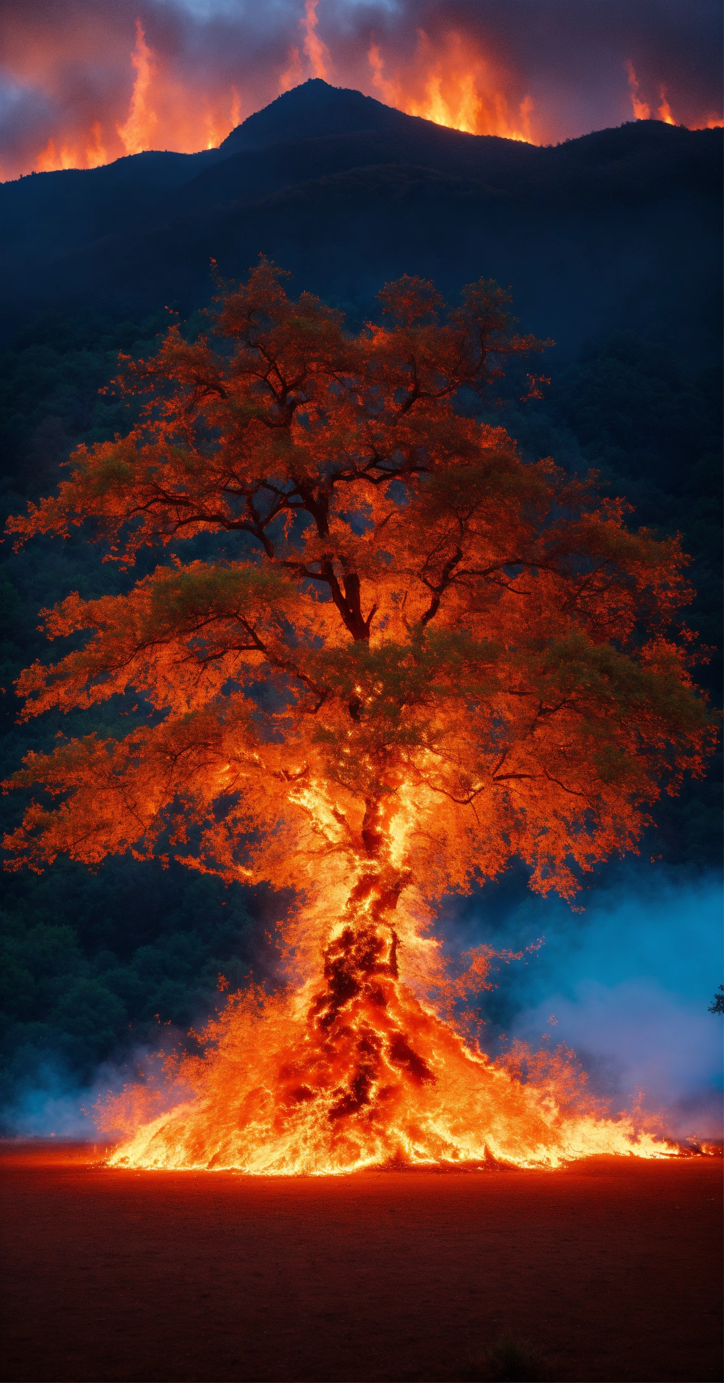 Lexica - Magical tree on fire