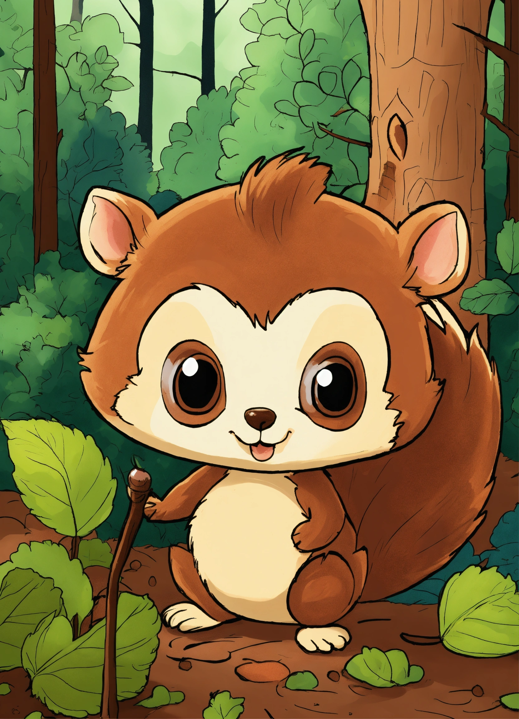 Lexica A Hazelnut In The Depths Of The Forest Drawing Style For