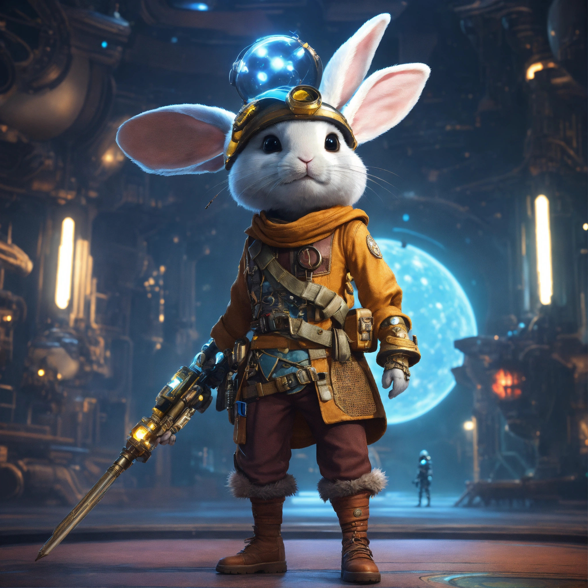 Lexica - Imagine a charming rabbit character, influenced by the magic ...