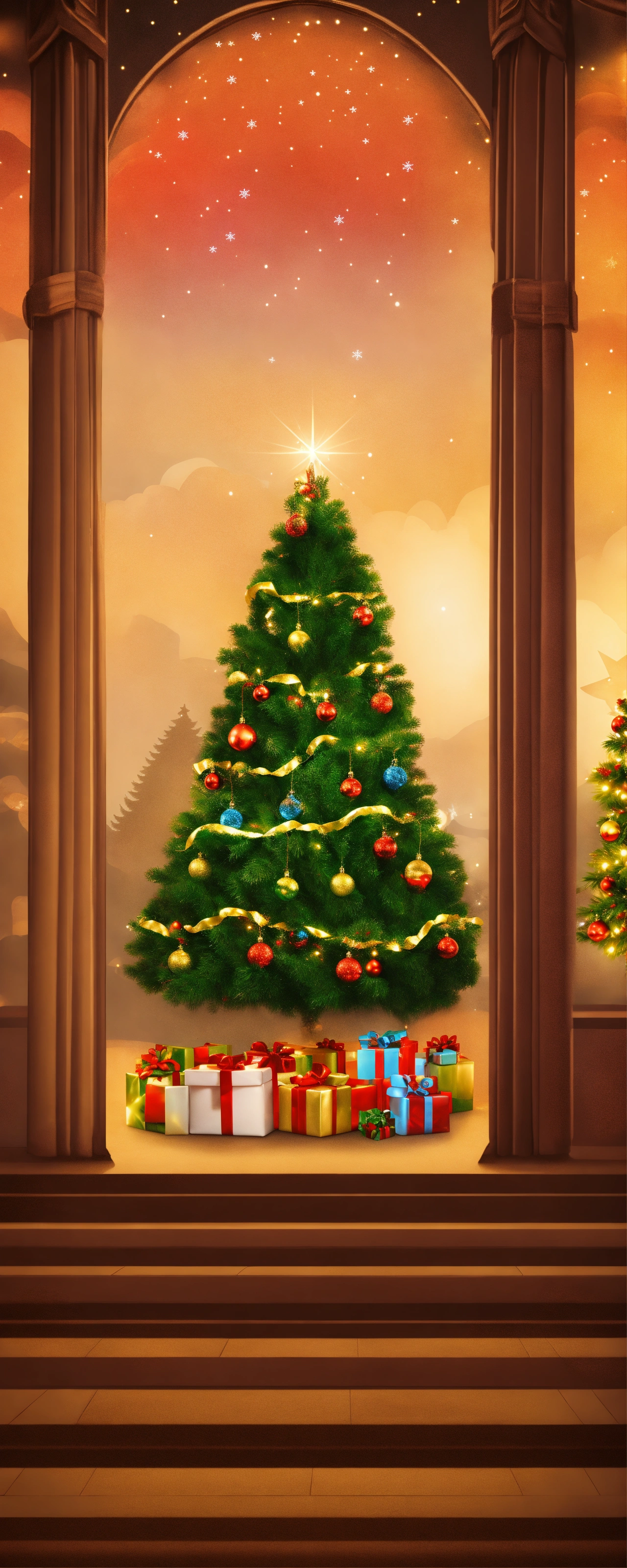 Lexica - Christian, Christmas Scene, background