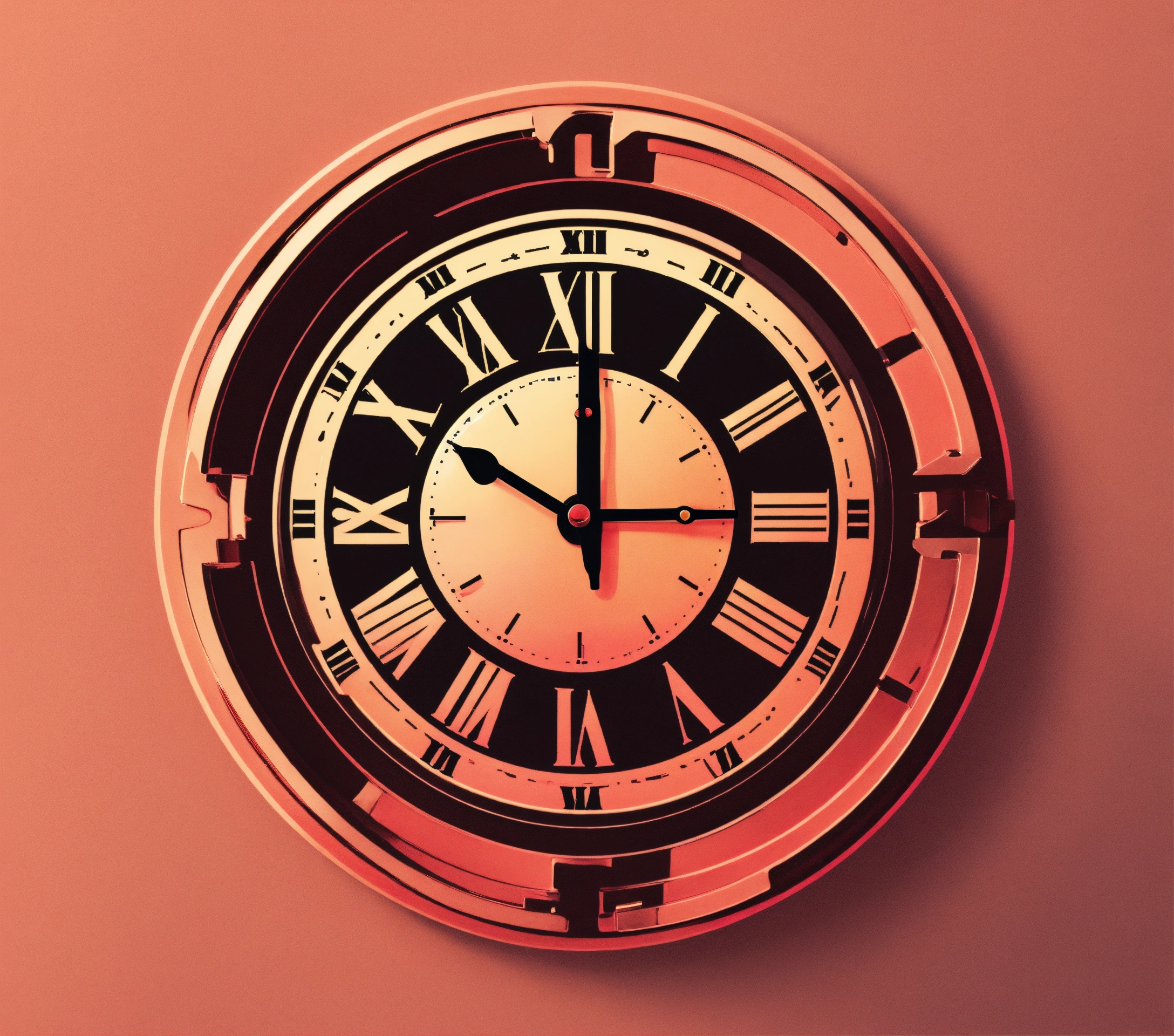 Lexica - Moving clock, logo, minimalistic design, sticker, anime style ...