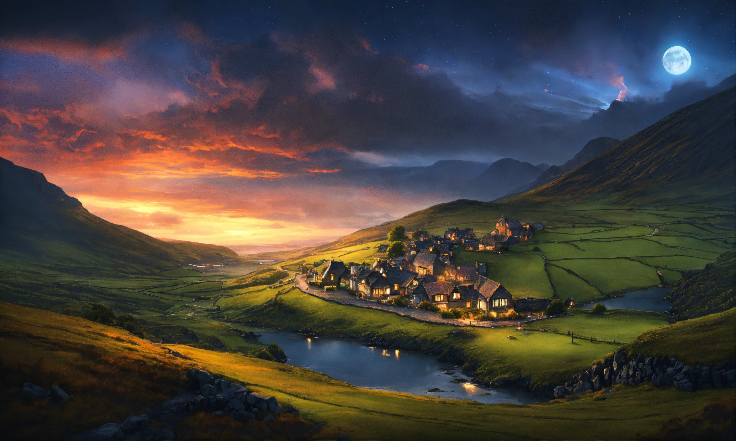 Lexica - Epic shot of a Ireland, ultra detailed, ultra cozy, digital ...