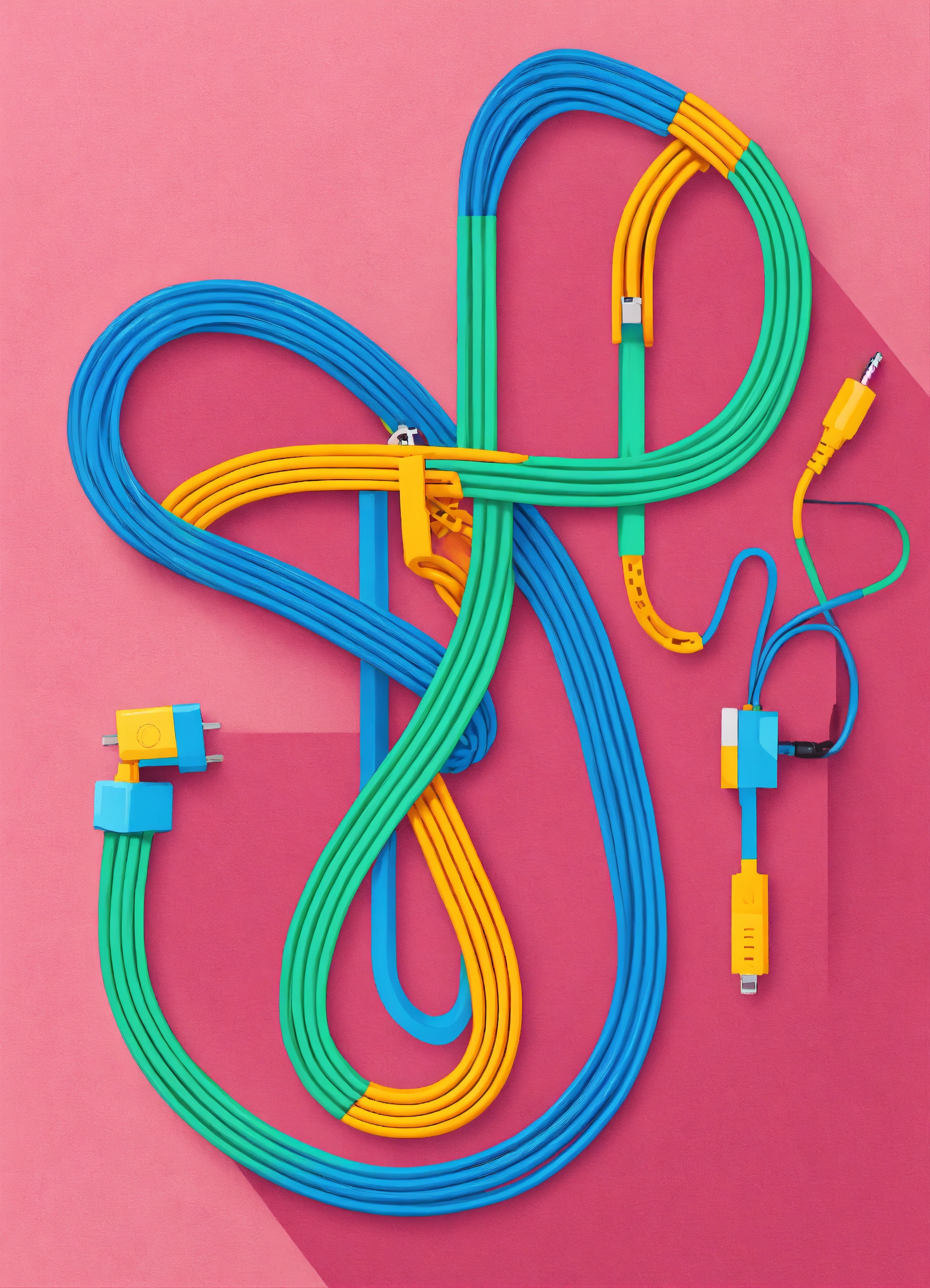 Lexica - Colorful infinity cord flat icon