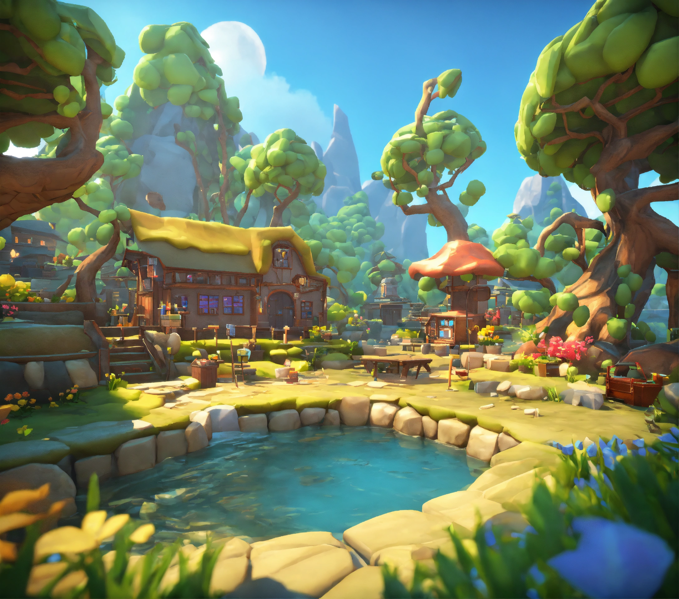Lexica - Cartoon 3D environment for game
