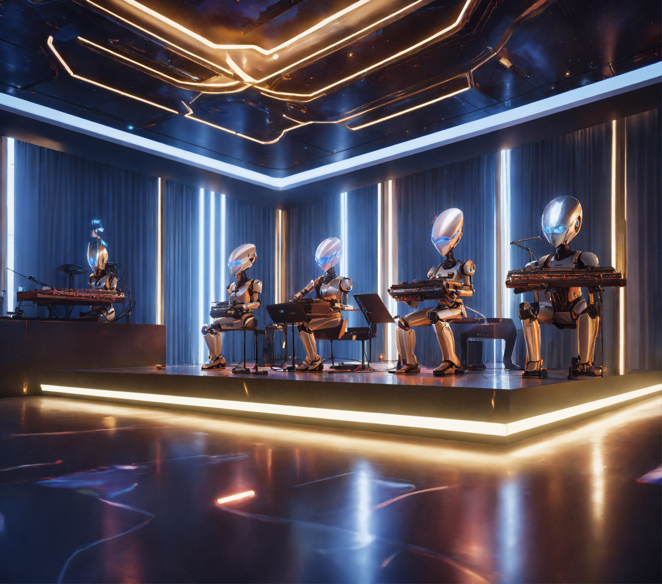 Lexica - Band of 4 robot musicians with alien electric instruments ...