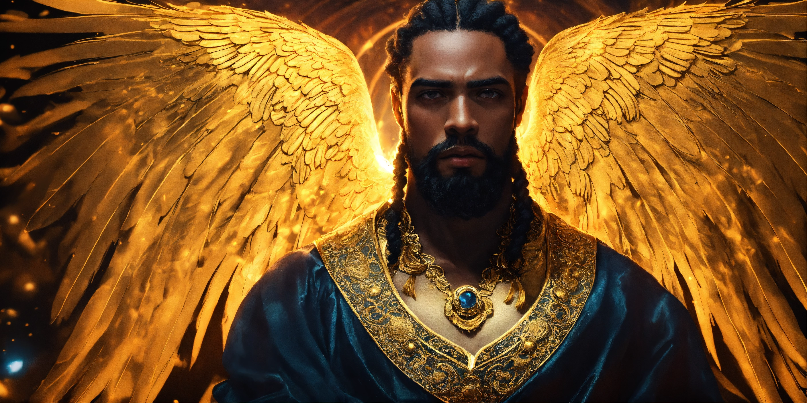 Lexica - Illustrate a view of the Earth. A handsome black man wearing a ...