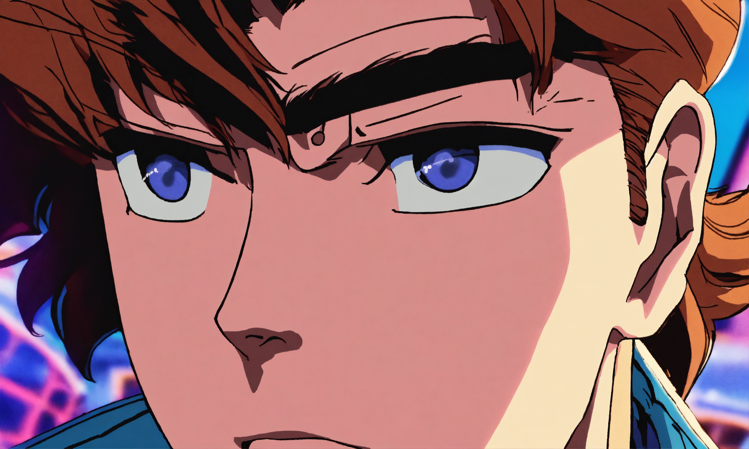 Lexica 80s Anime Style Closeup Of Mans Face