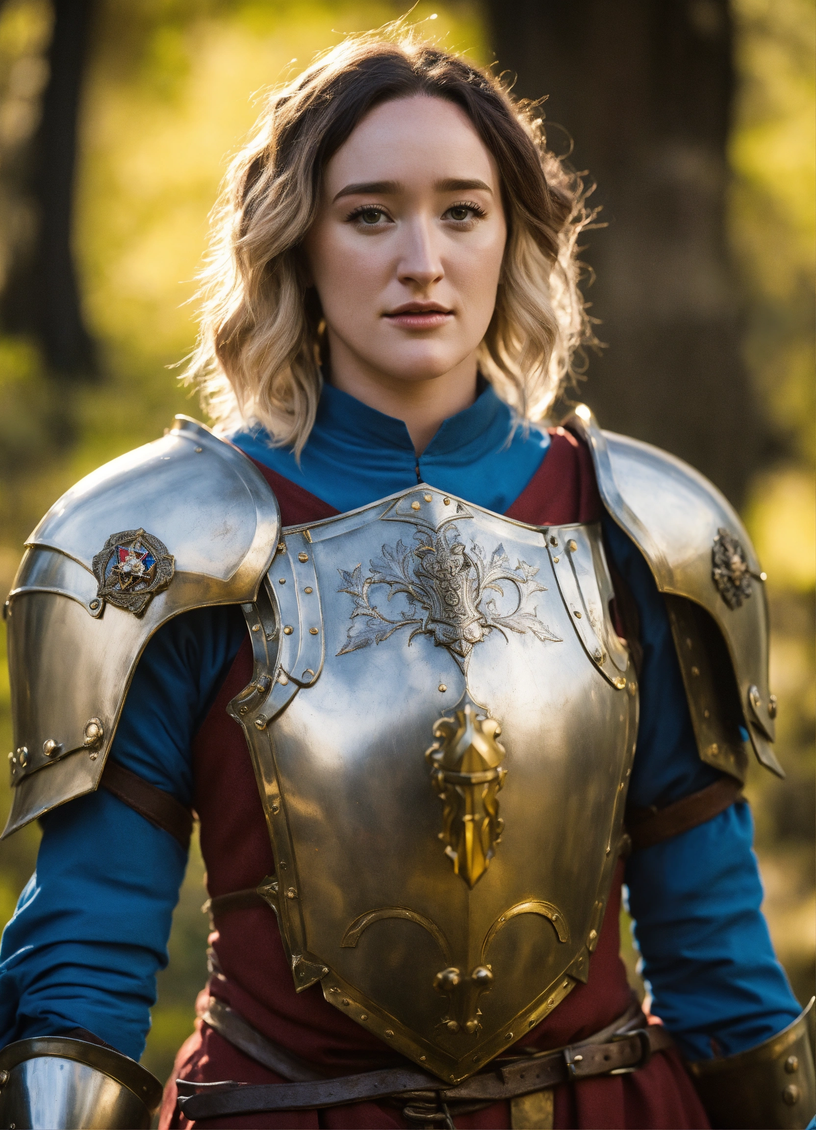 Lexica Ashley Johnson Of Critical Role Wearing Medieval Armor As A Cleric