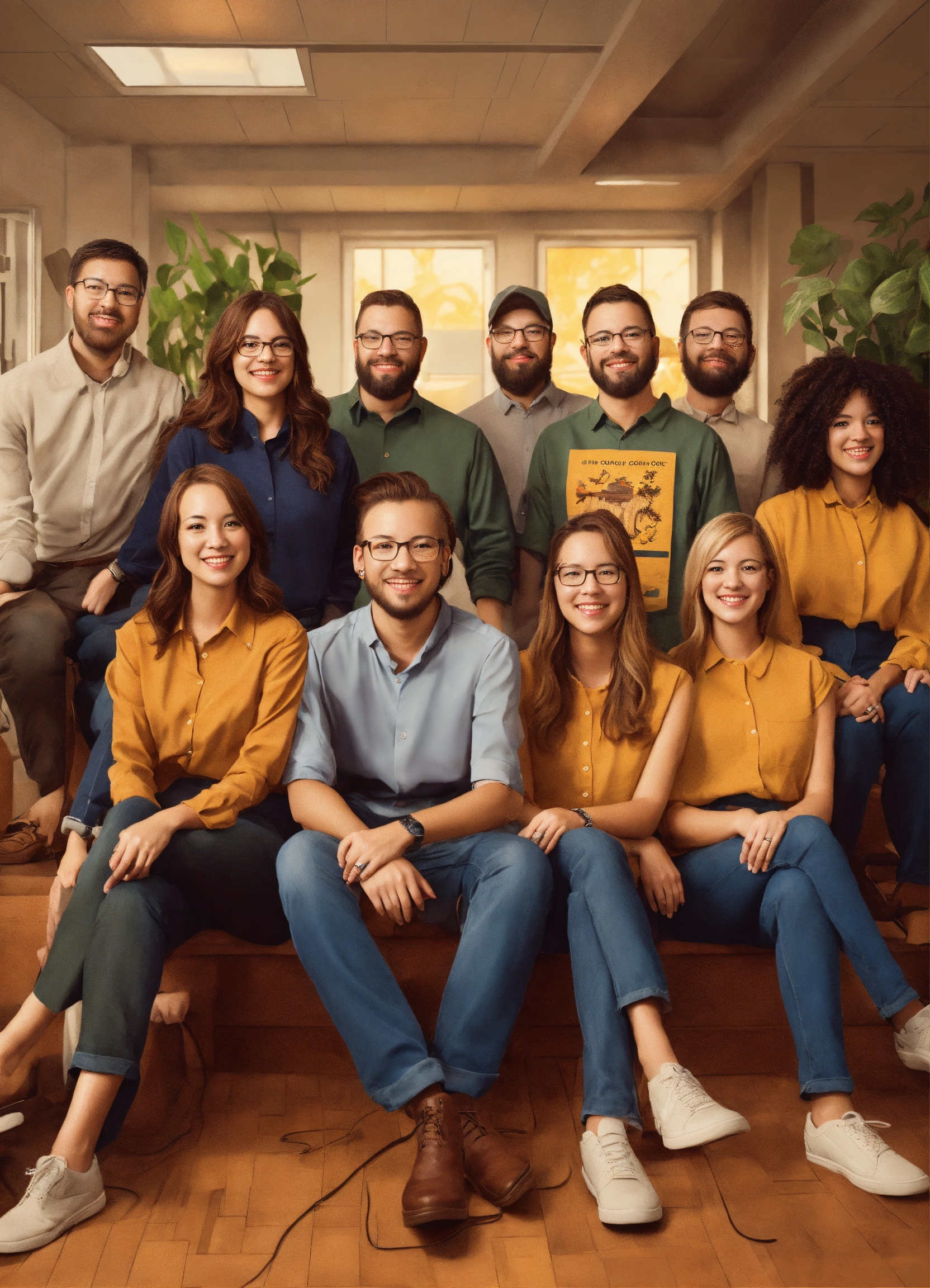 Lexica - Graphic design team photo, group photo, realistic, about us ...