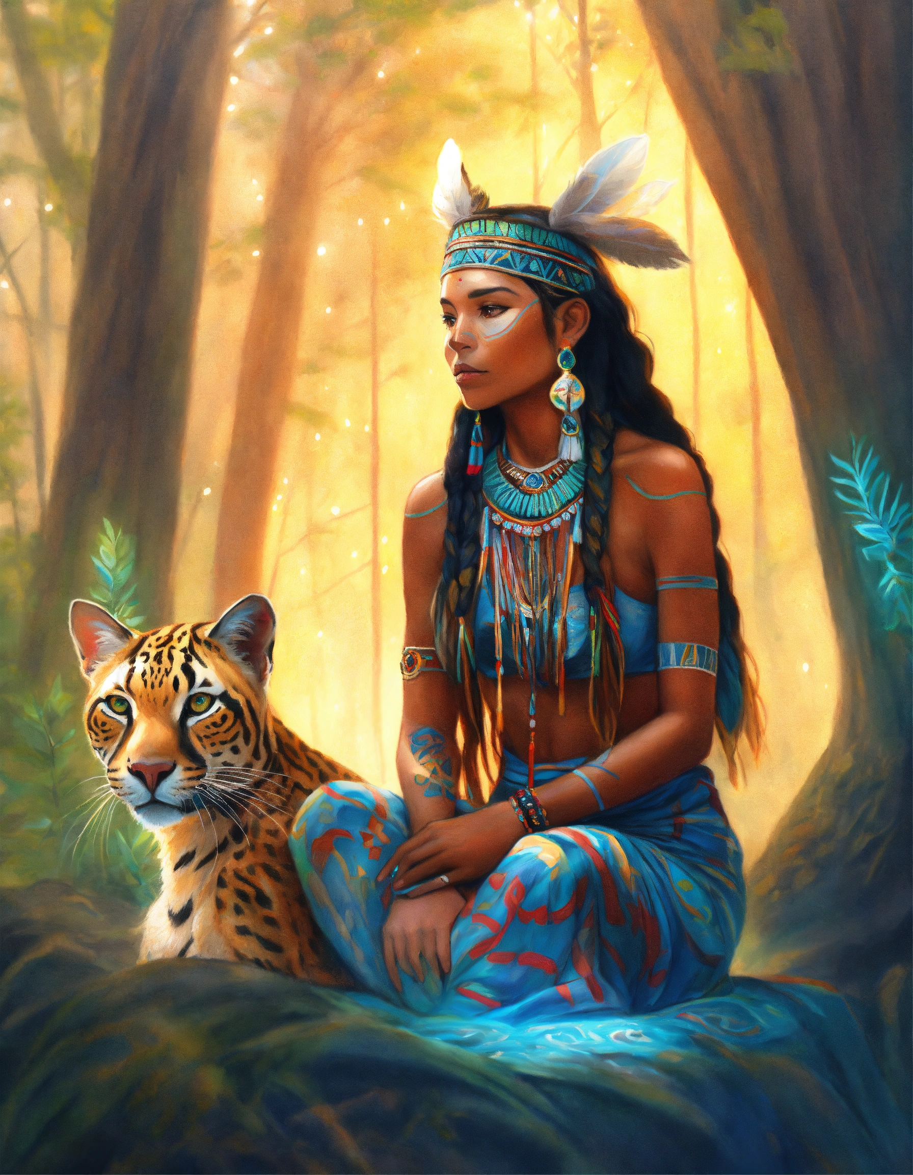 Lexica - Colored pencil illustration full body portrait of an